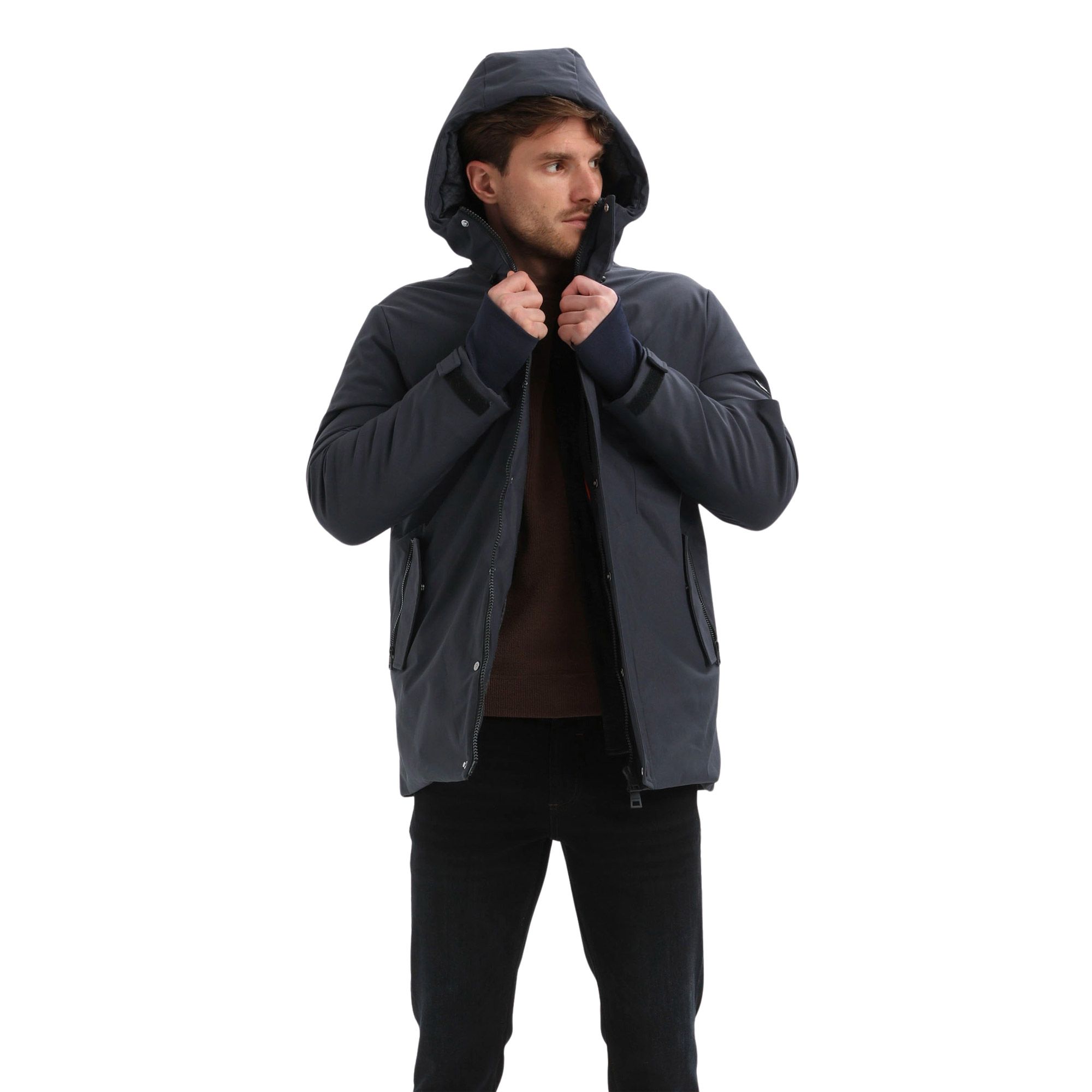 Gabbiano Long Canvas Parka Winterjas Heren