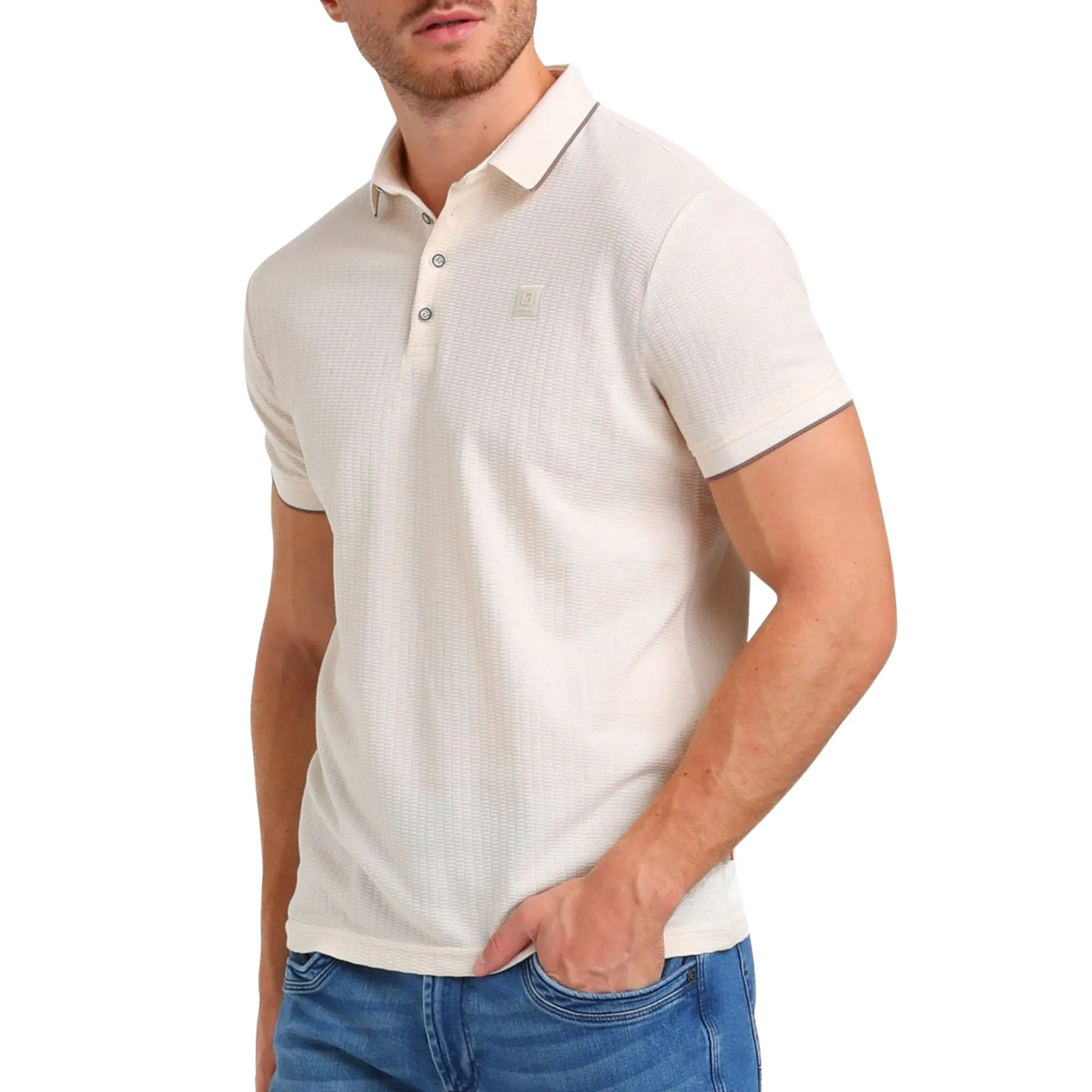 Gabbiano Jacquard Polo Heren