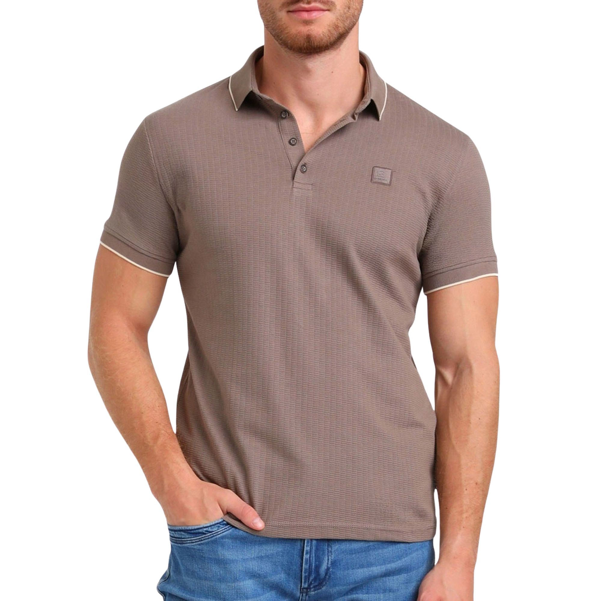 Gabbiano Jacquard Polo Heren