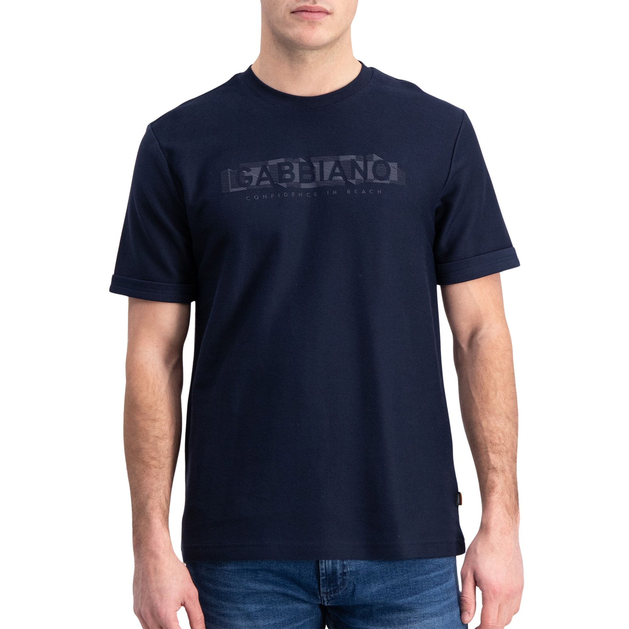 Gabbiano Jacquard Front Logo Shirt Heren