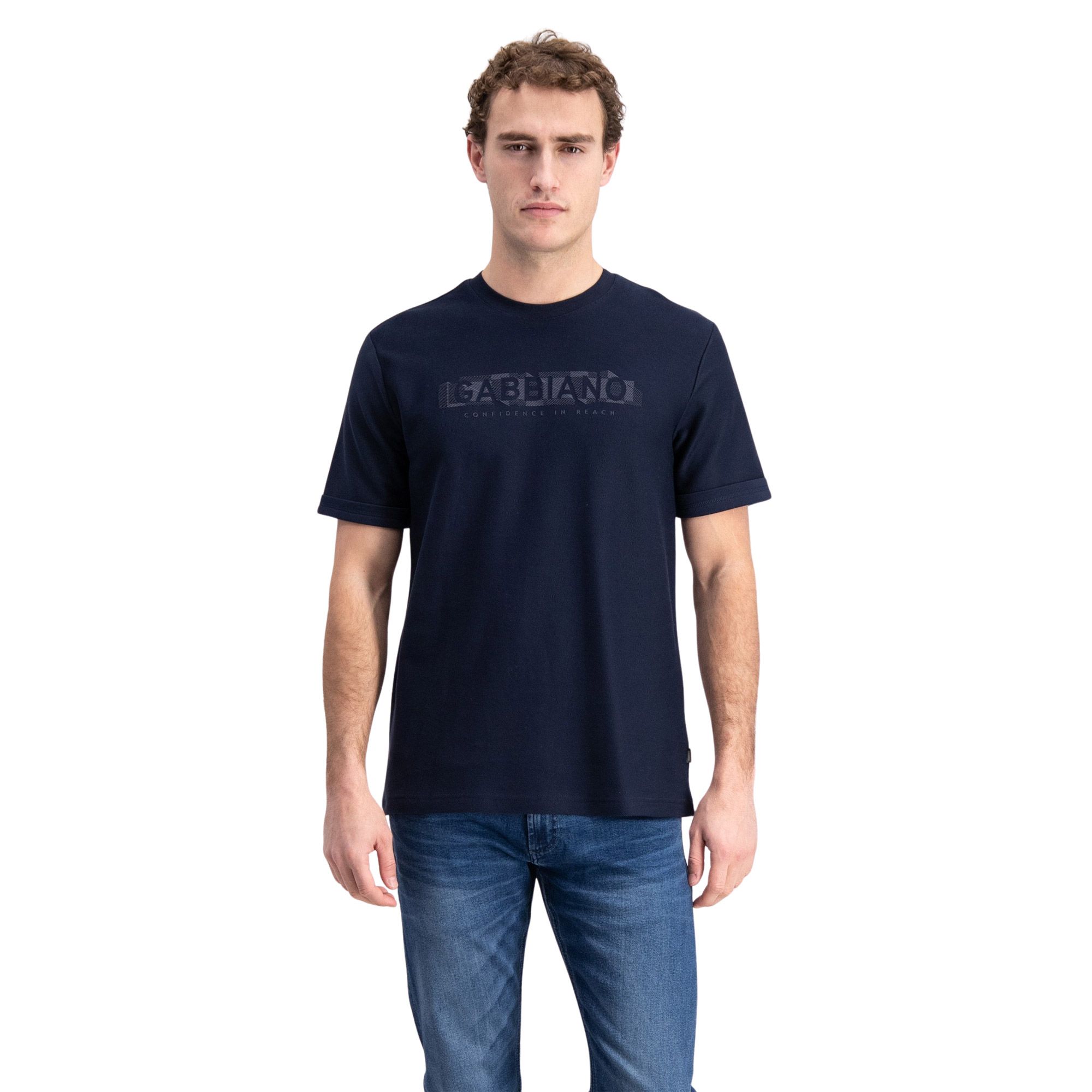 Gabbiano Jacquard Front Logo Shirt Heren