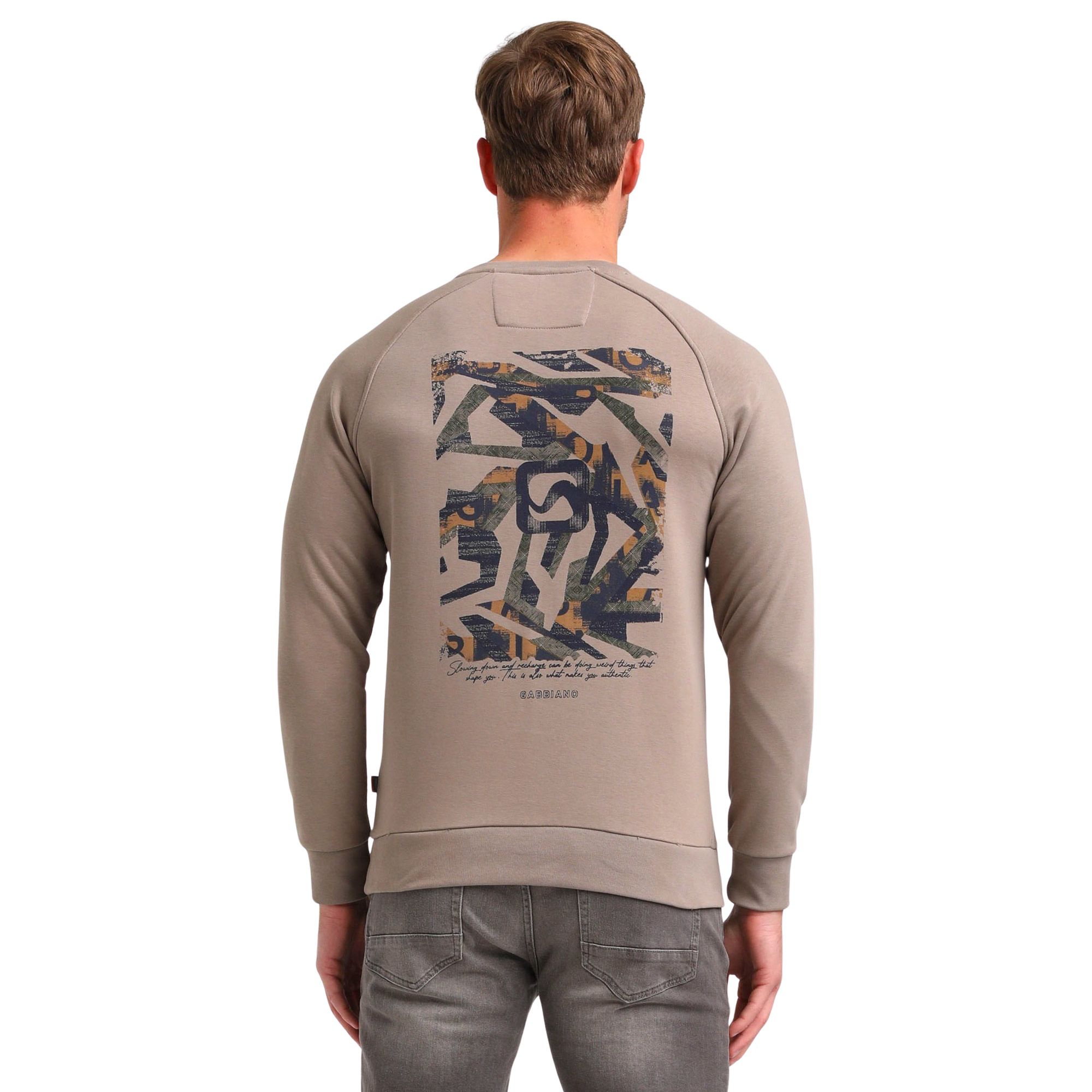Gabbiano Backprint Sweater Heren