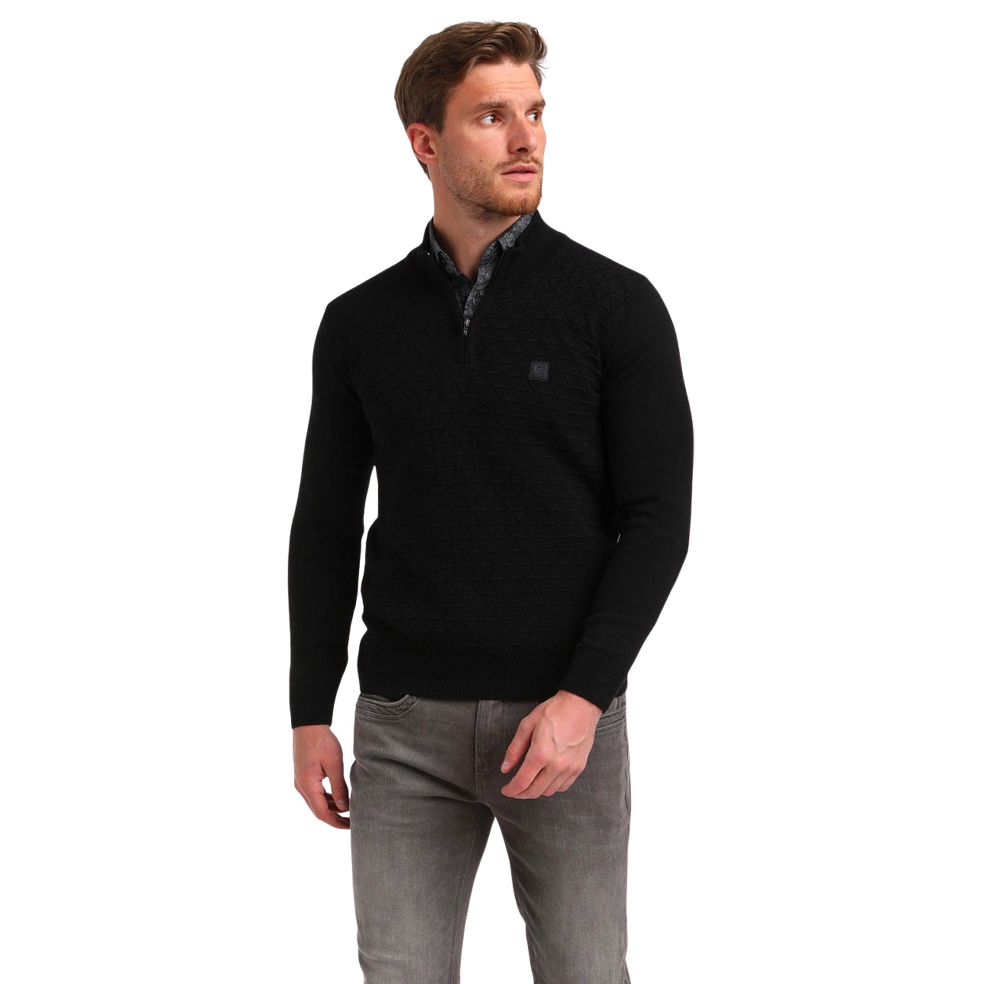 Gabbiano Knitwear Halfzip Sweater Heren