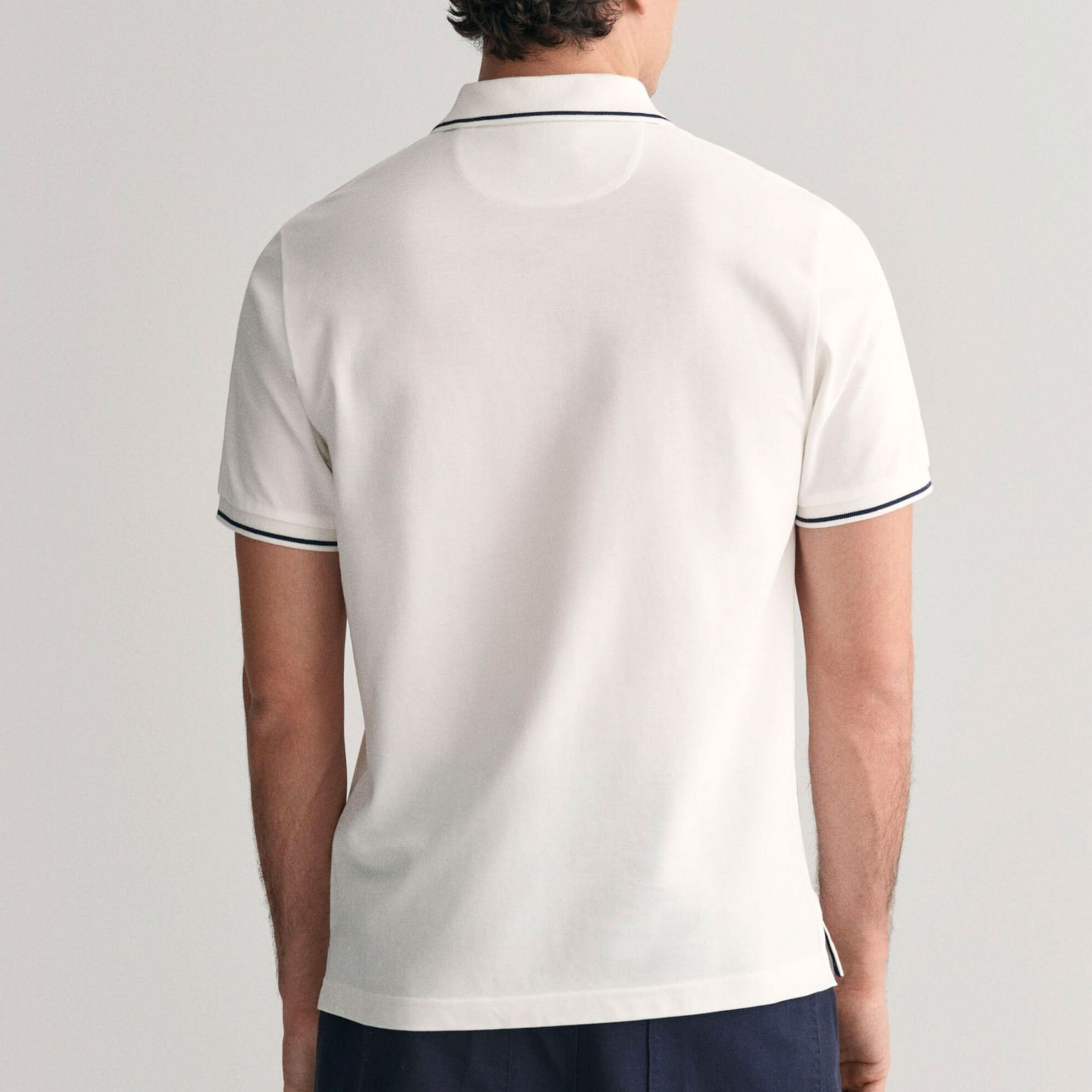 Gant Tipping SS Pique Rugger Poloshirt Herren