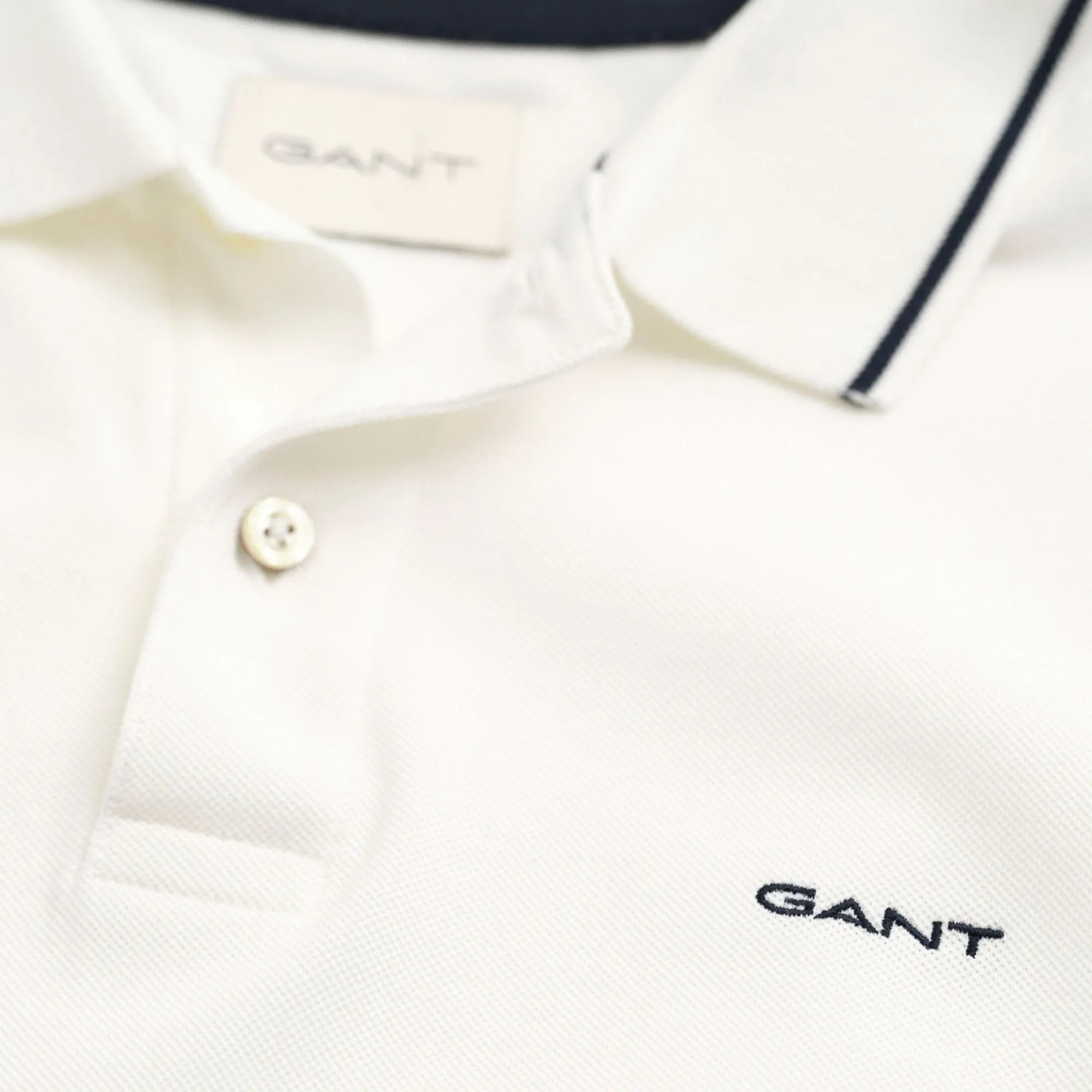 Gant Tipping SS Pique Rugger Poloshirt Herren