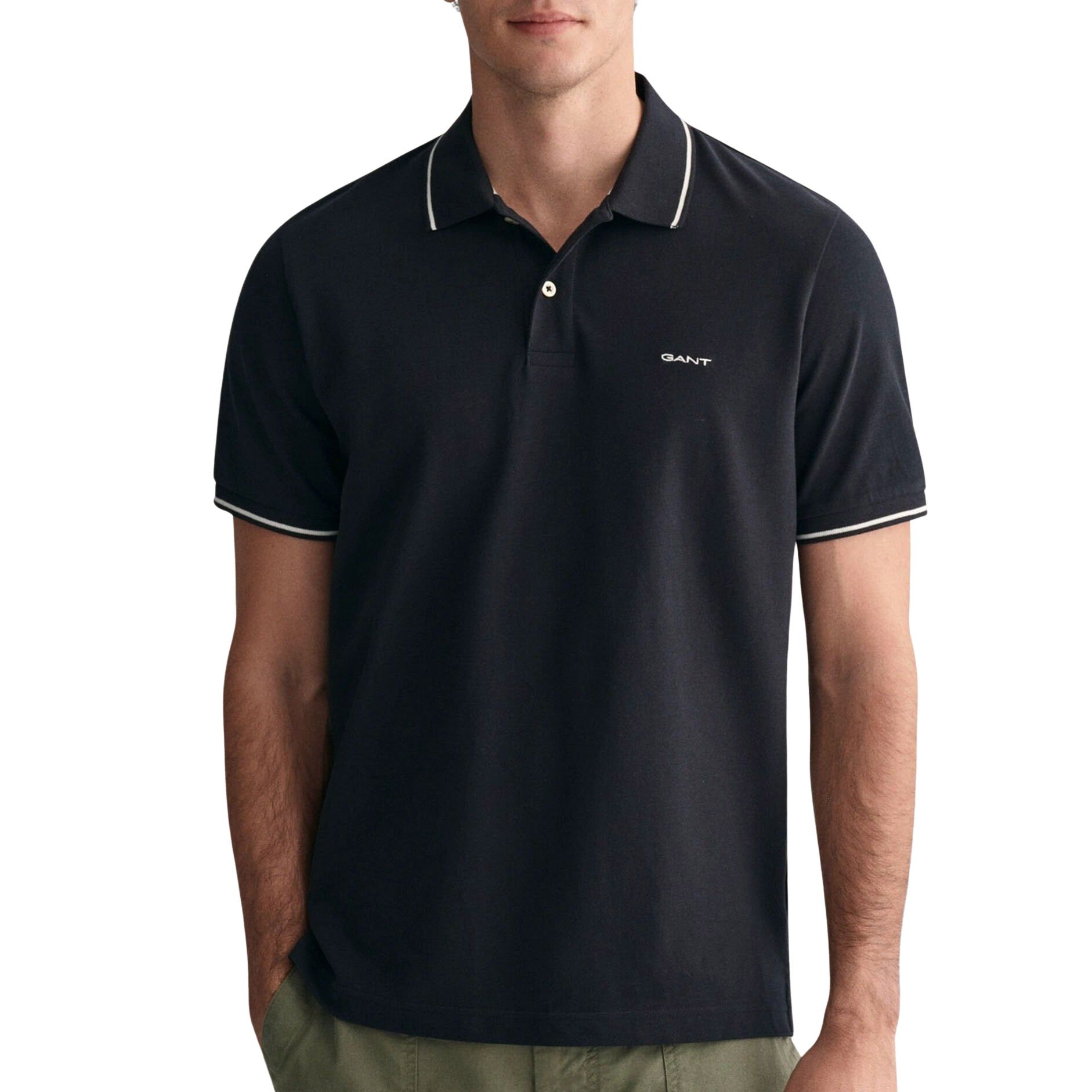 Gant Tipping SS Pique Rugger Polo Heren