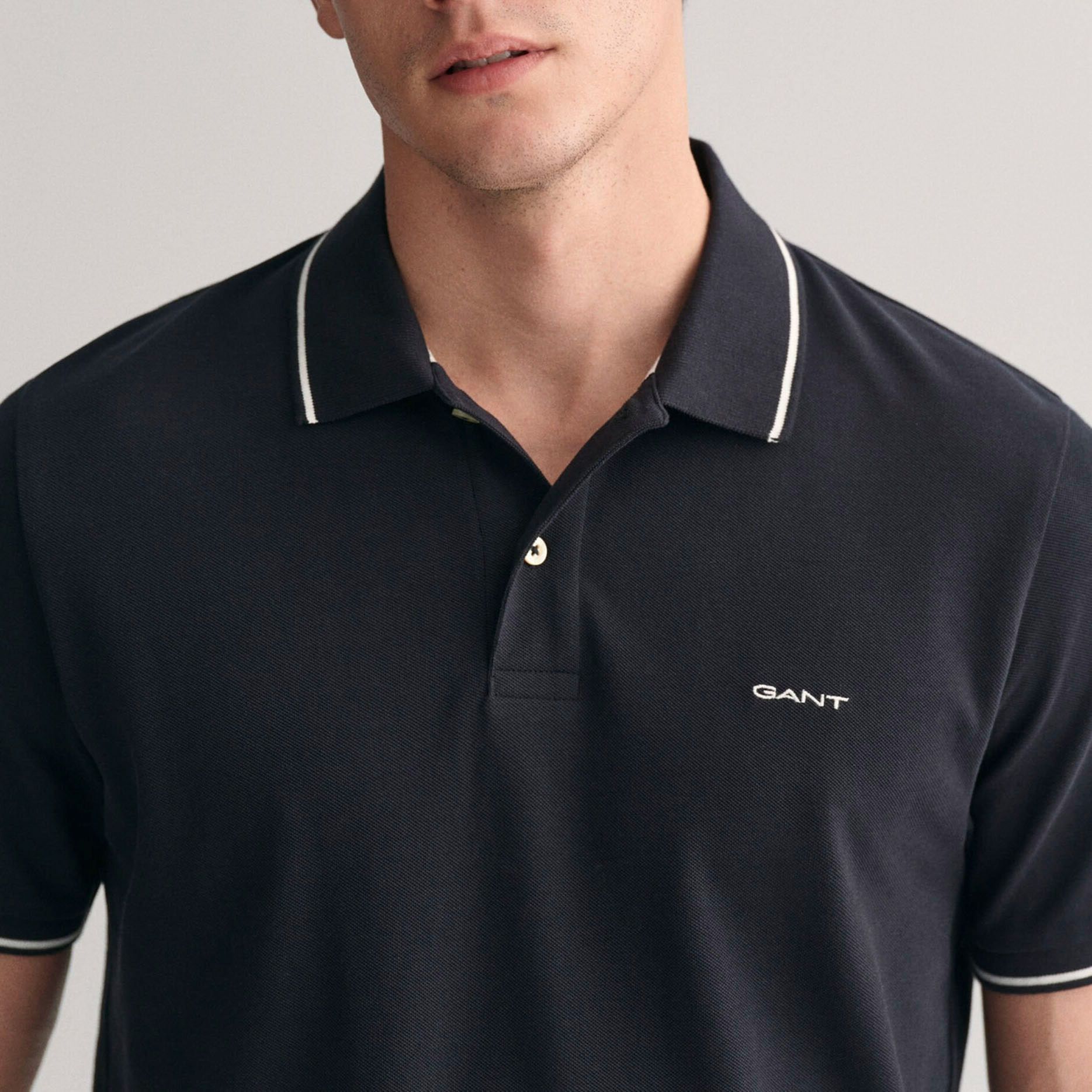 Gant Tipping SS Pique Rugger Polo Heren