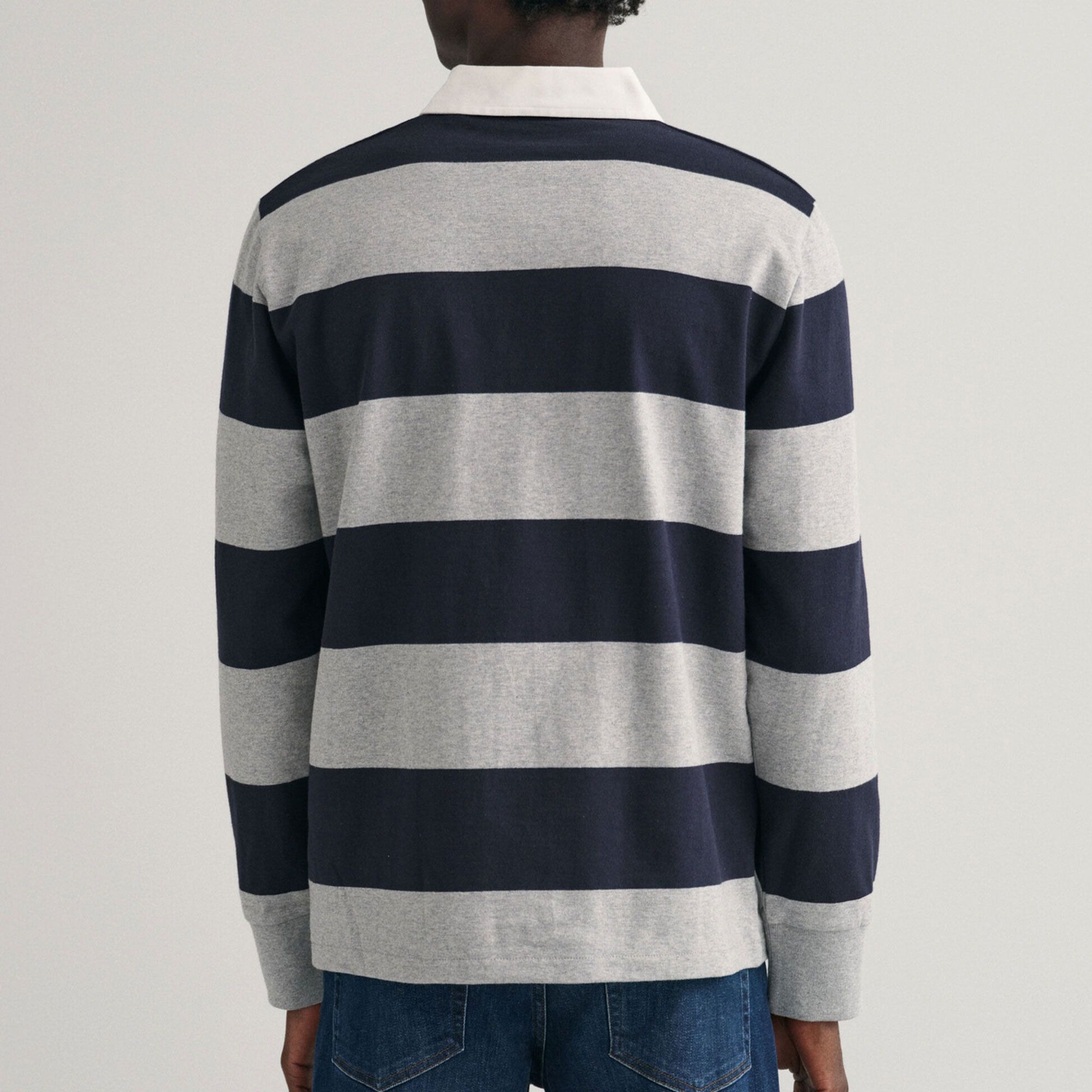 Gant Original Barstripe Heavy Rugger Longsleeve Polo Heren
