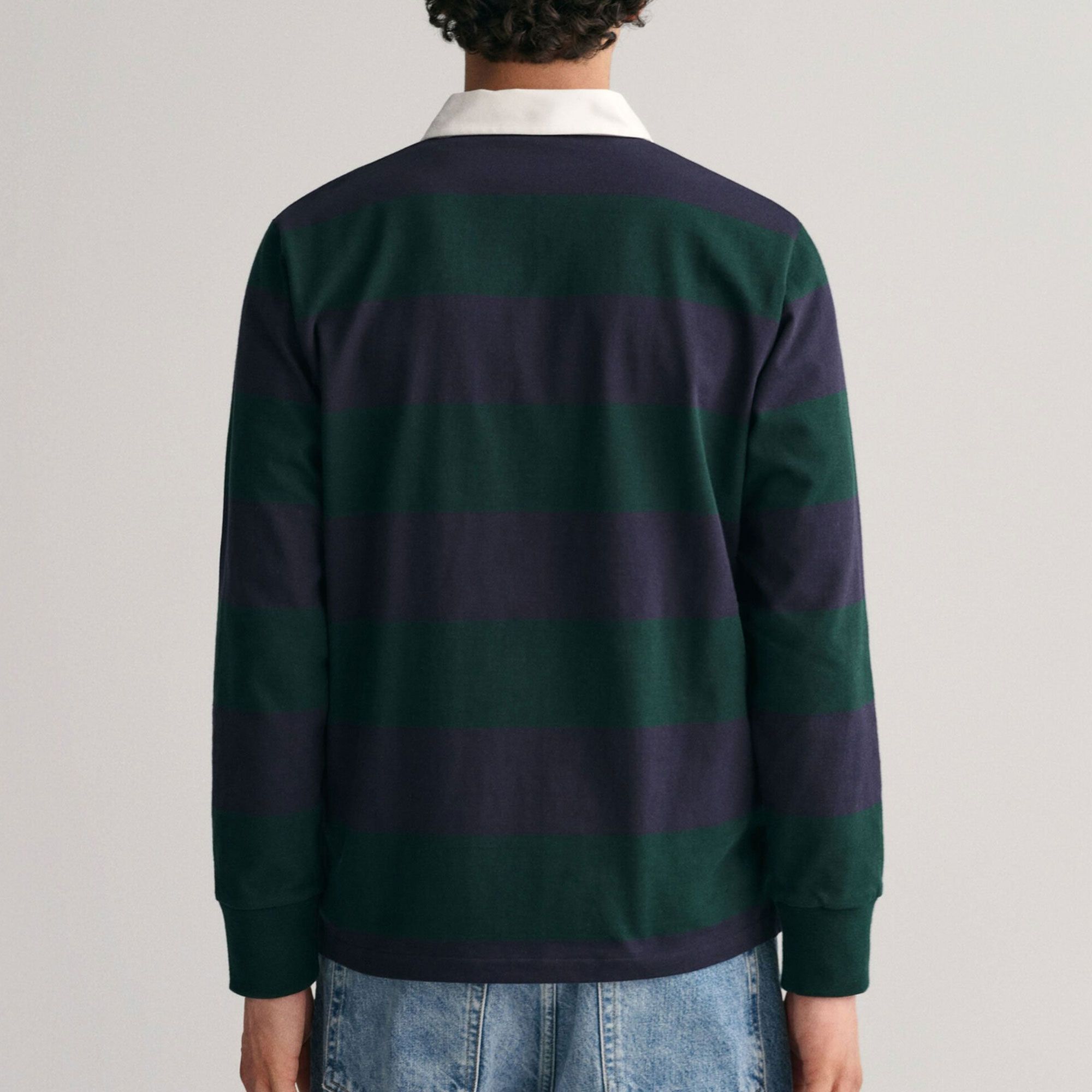 Gant Original Barstripe Heavy Rugger Longsleeve Polo Heren