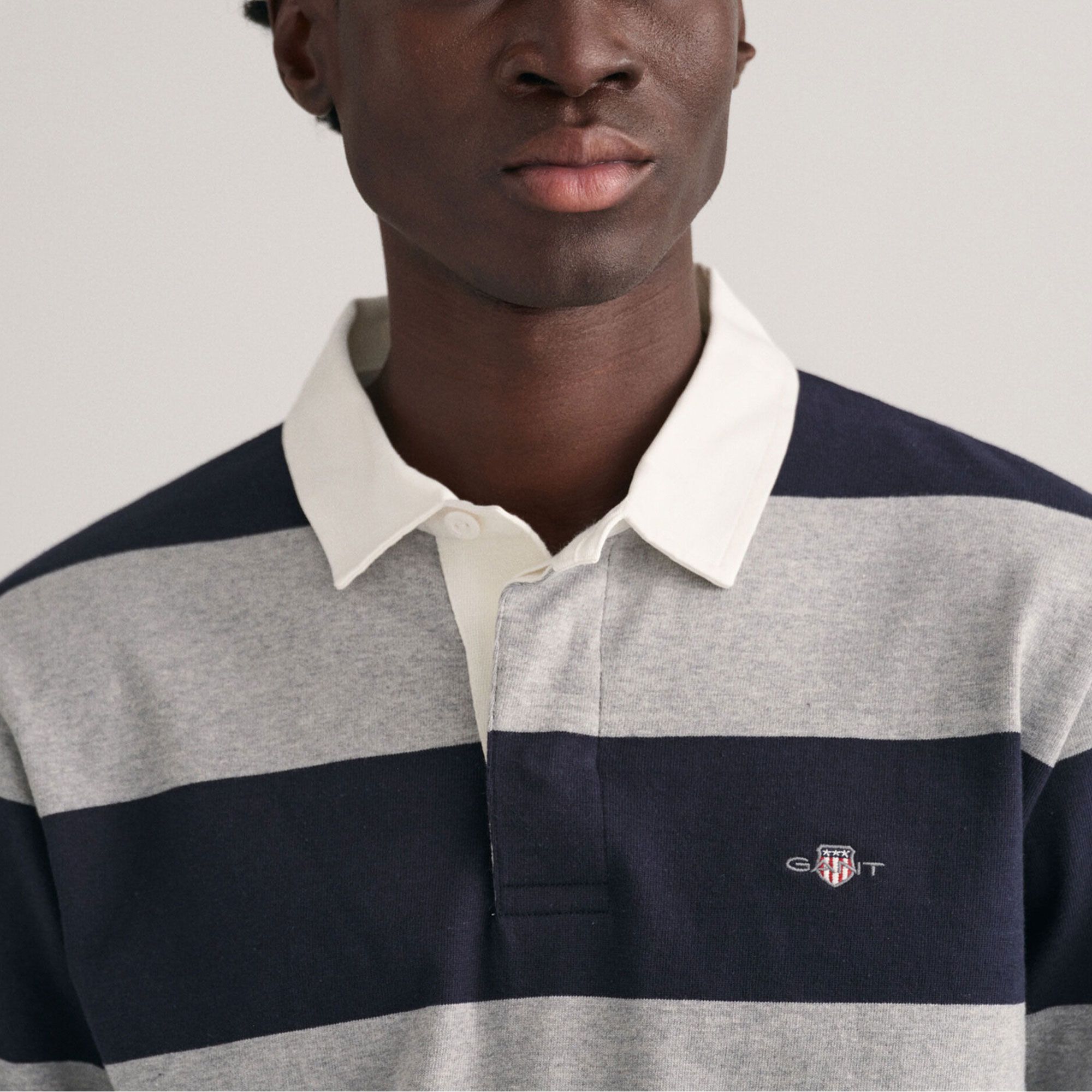 Gant Original Barstripe Heavy Rugger Longsleeve Polo Heren