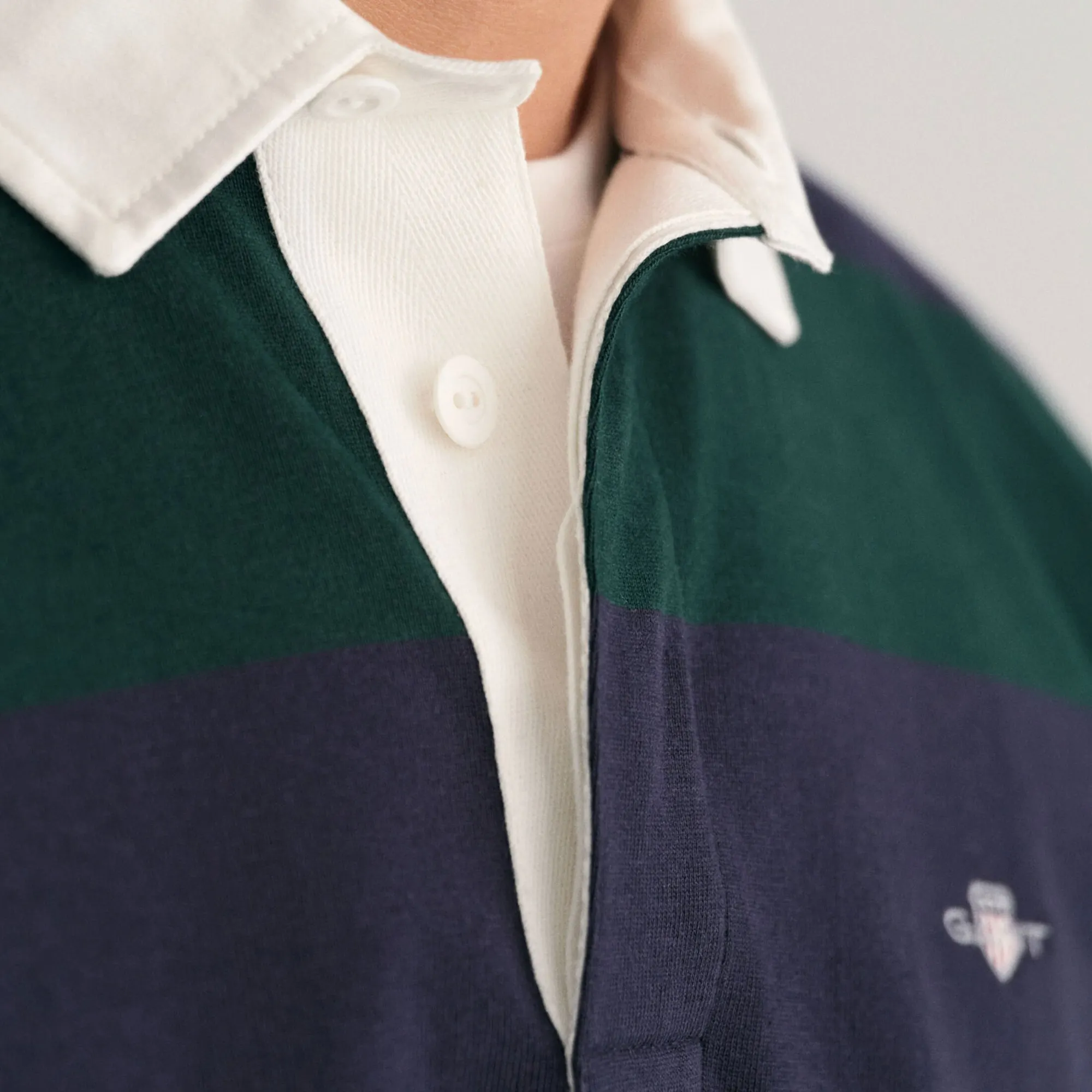Gant Original Barstripe Heavy Rugger Longsleeve Polo Heren