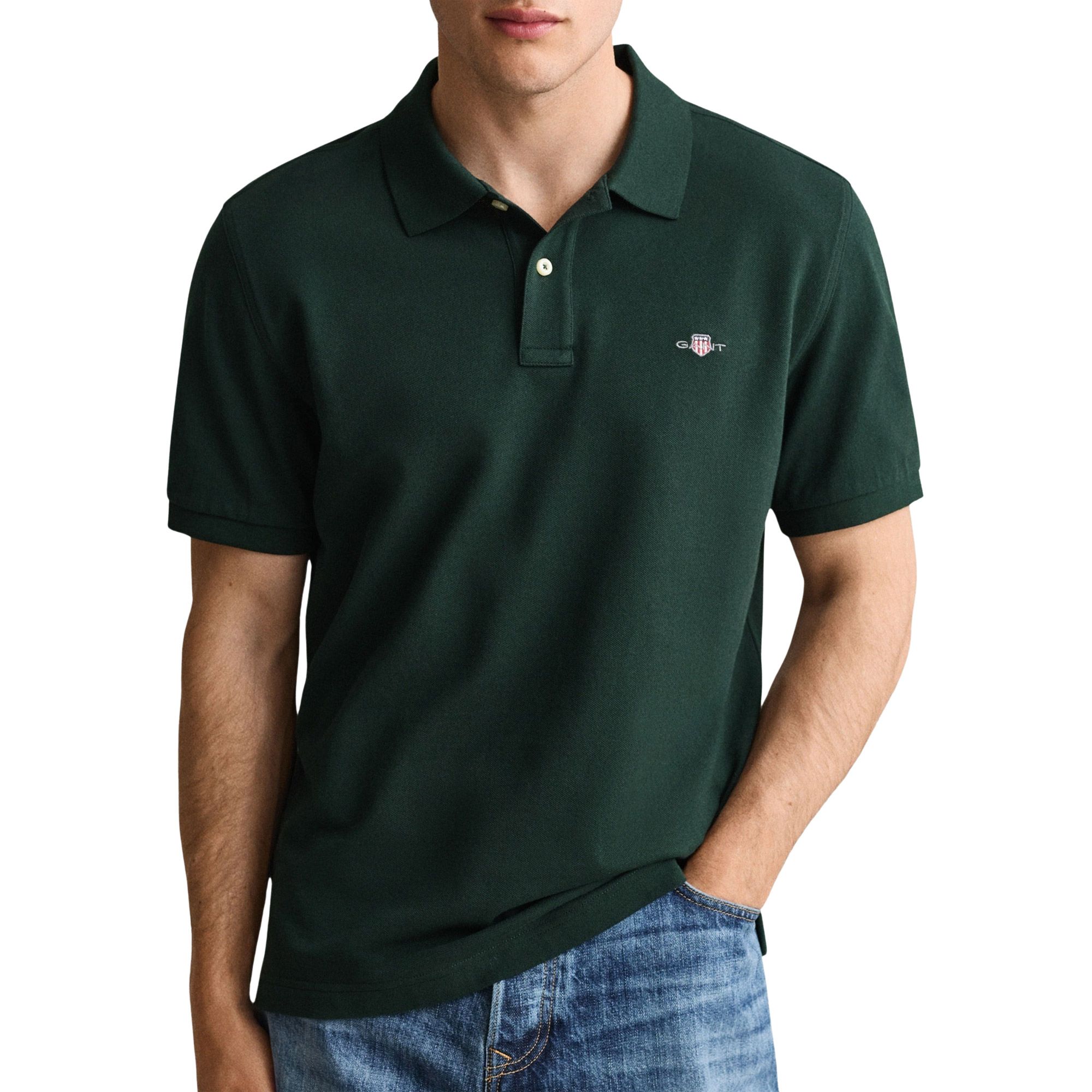 Polo T-shirt Gant Shield Pique Hommes