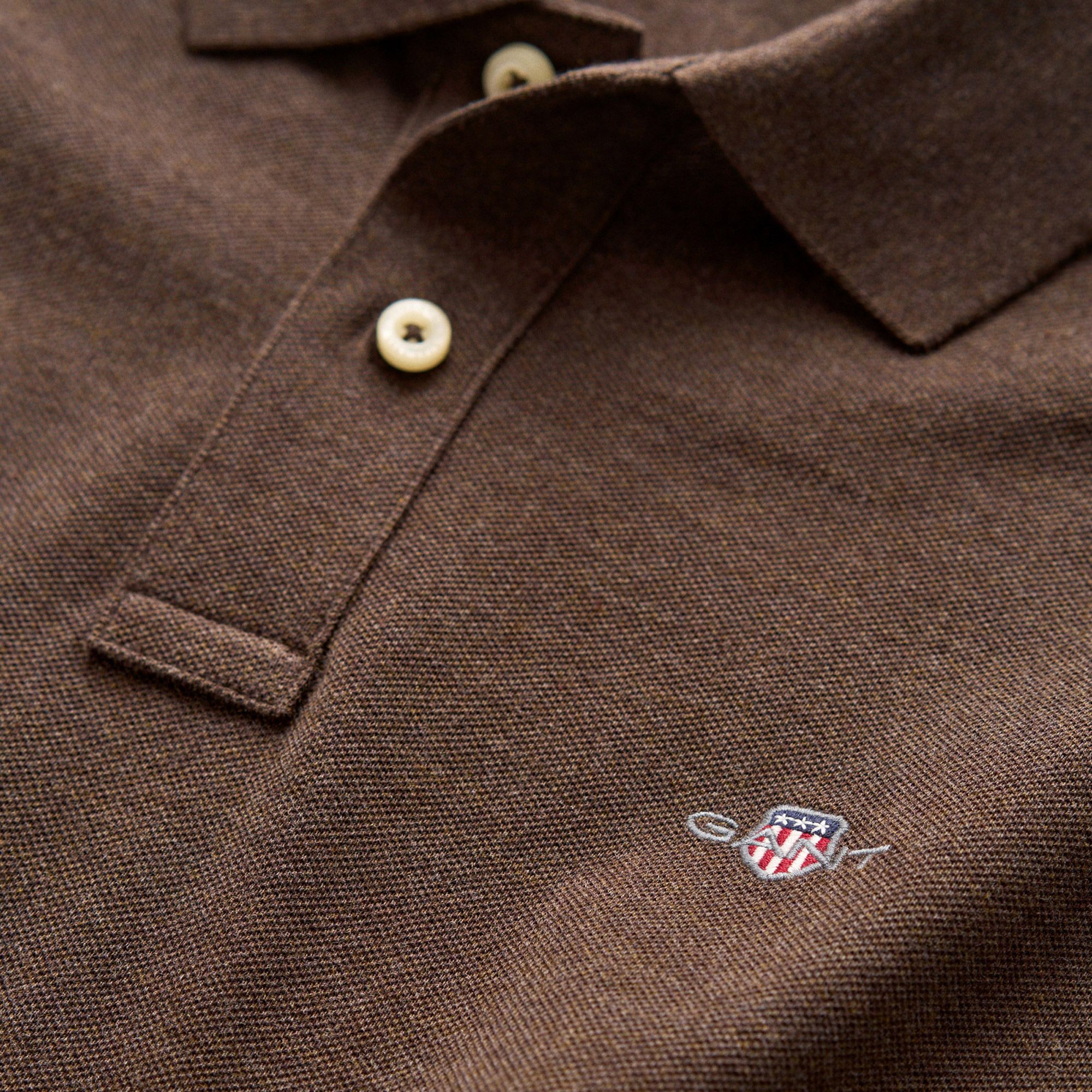 Polo T-shirt Gant Shield Piqué Rugger Longsleeve Homme