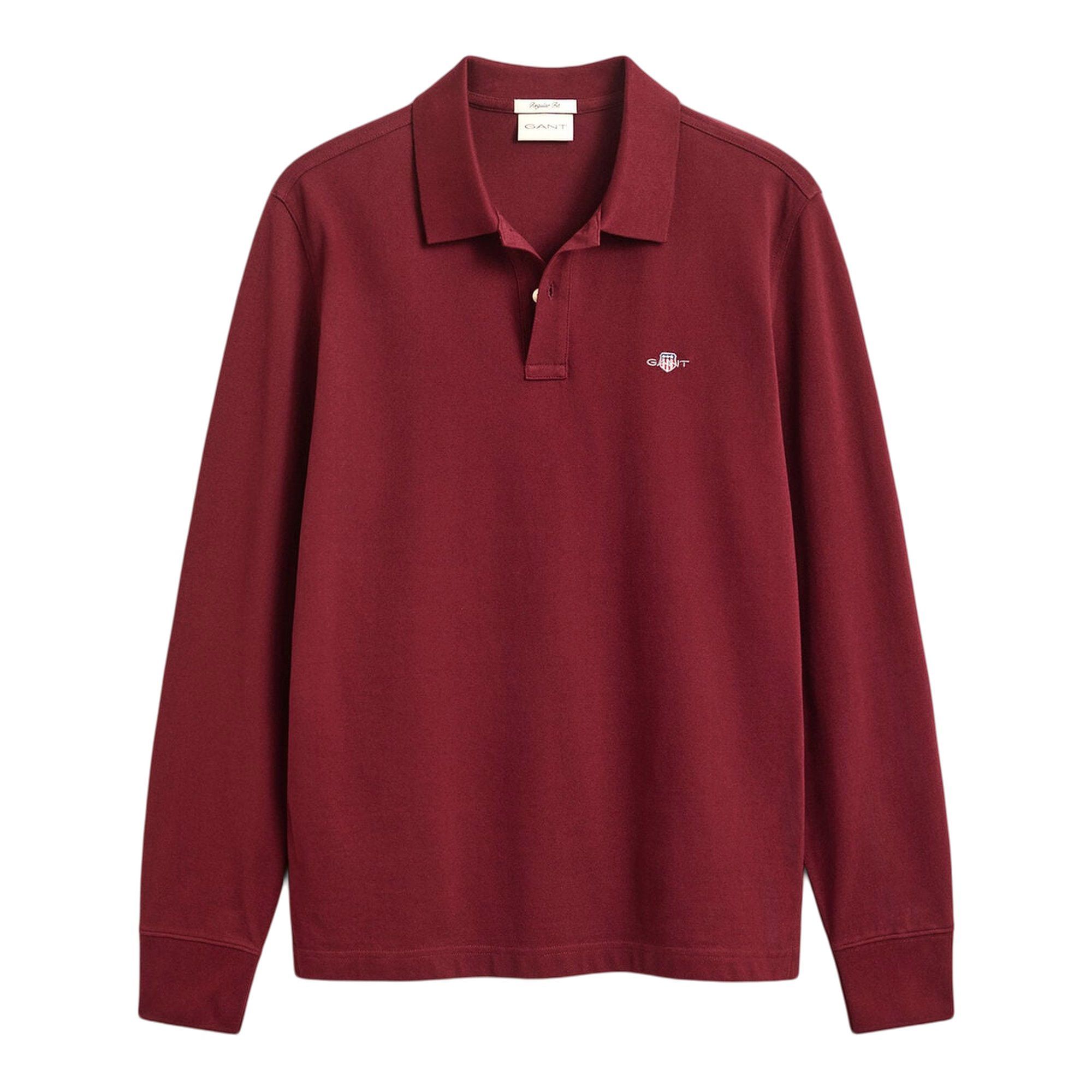 Polo T-shirt Gant Shield Piqué Rugger Longsleeve Homme