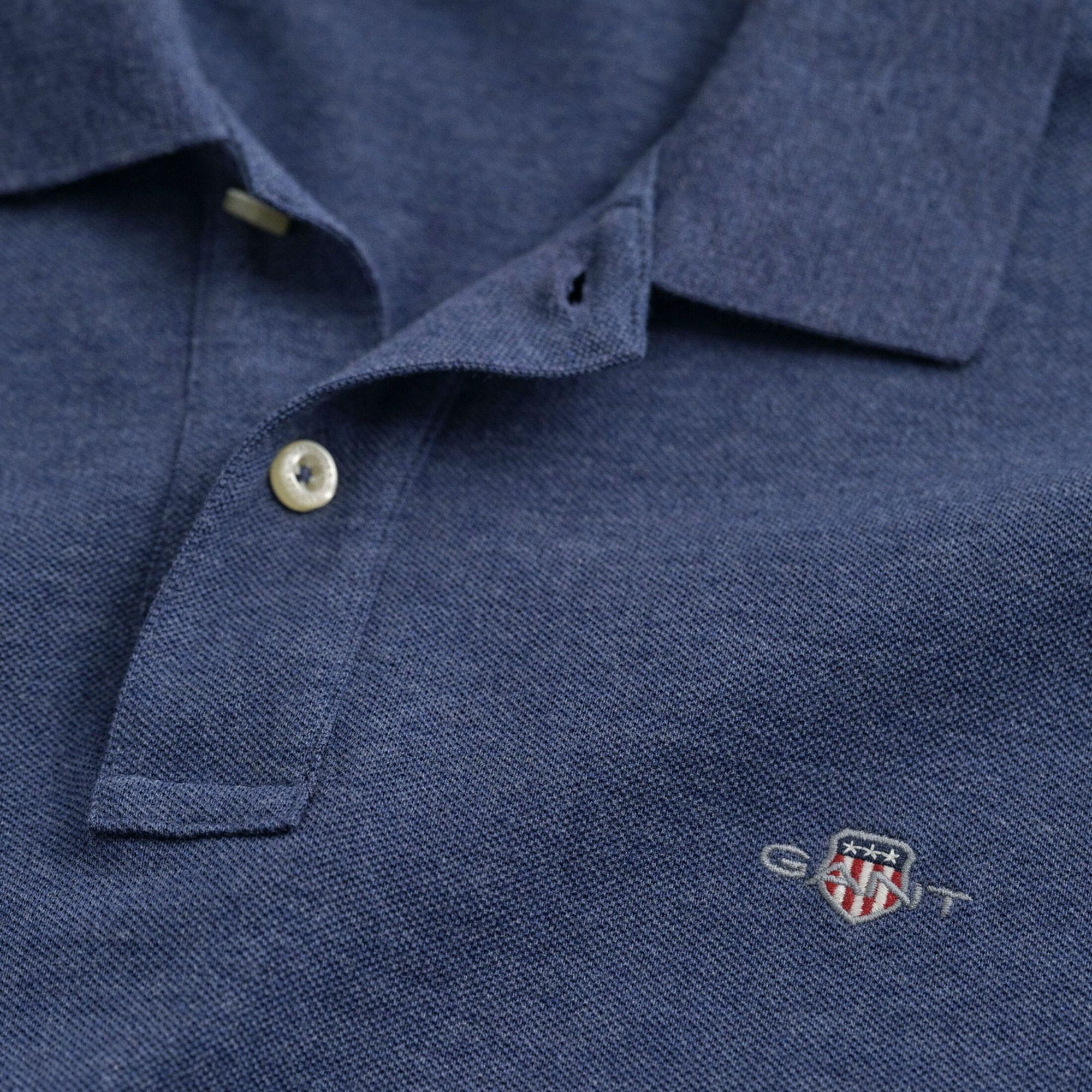 Gant Shield Piqué Rugger Longsleeve Polo Heren