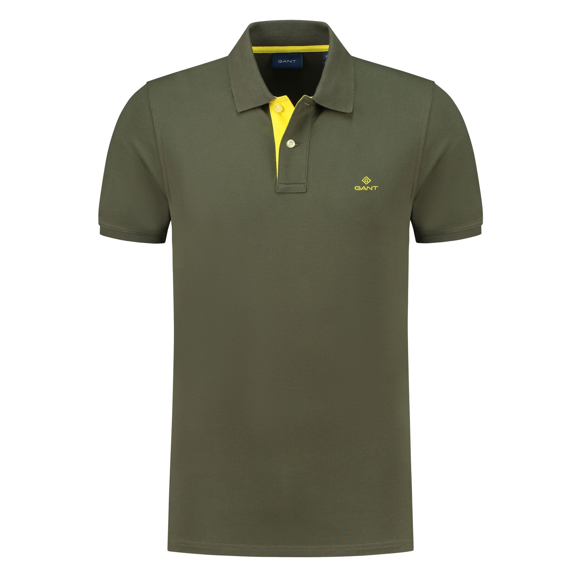 Gant Contrast Collar Pique Rugger Polo Heren