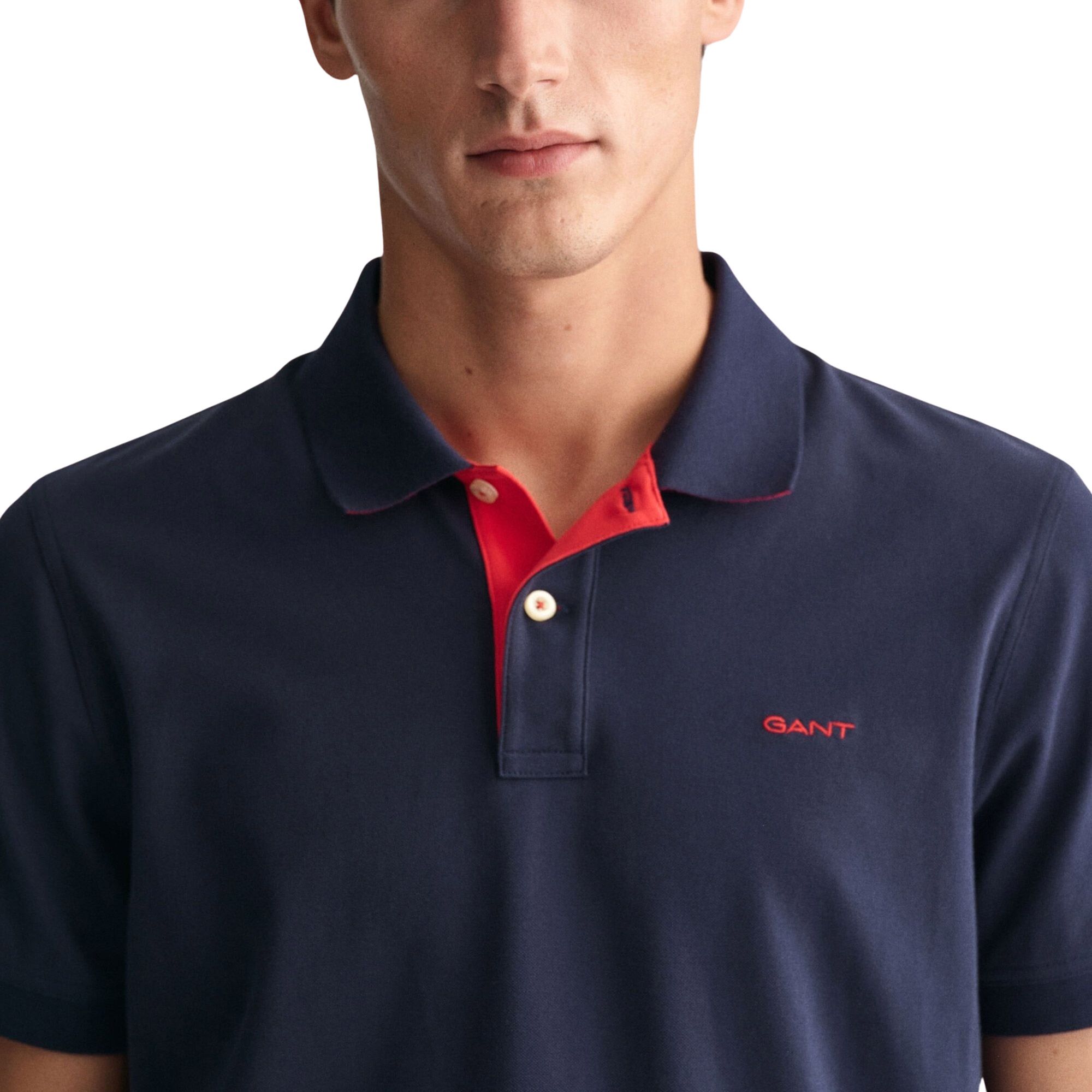 Gant Contrast Piqué Polo Heren