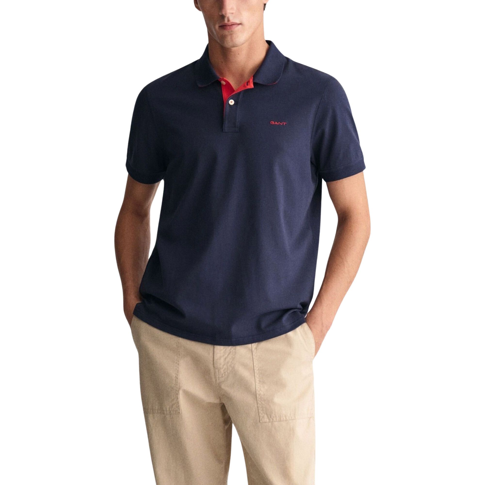 Gant Contrast Piqué Polo Heren