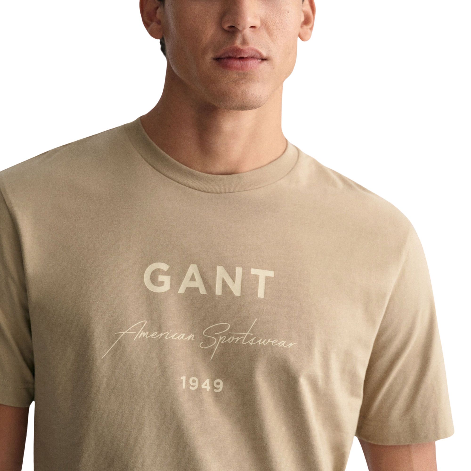 Gant Script Graphic Printed Shirt Heren