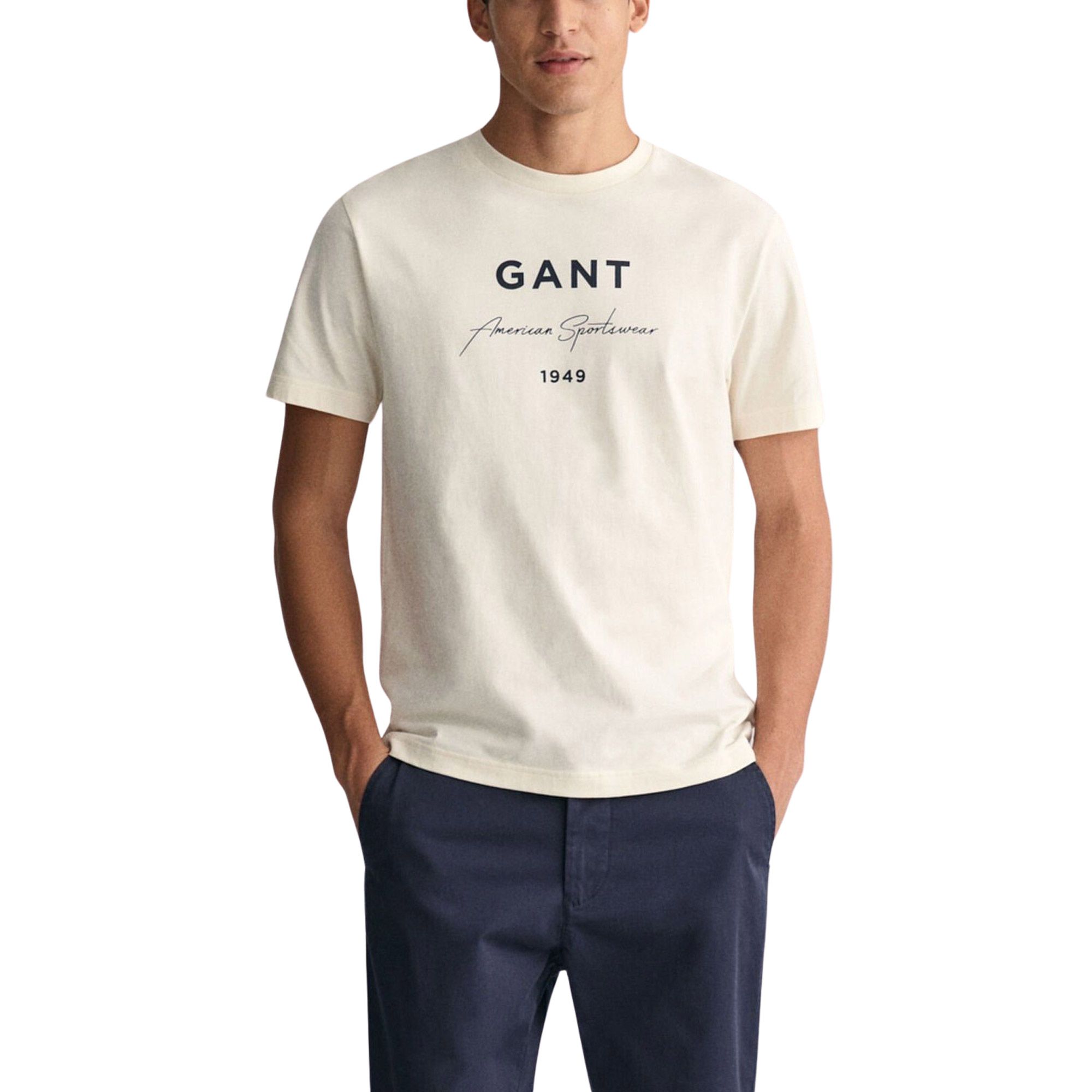 Gant Script Graphic Printed Shirt Heren