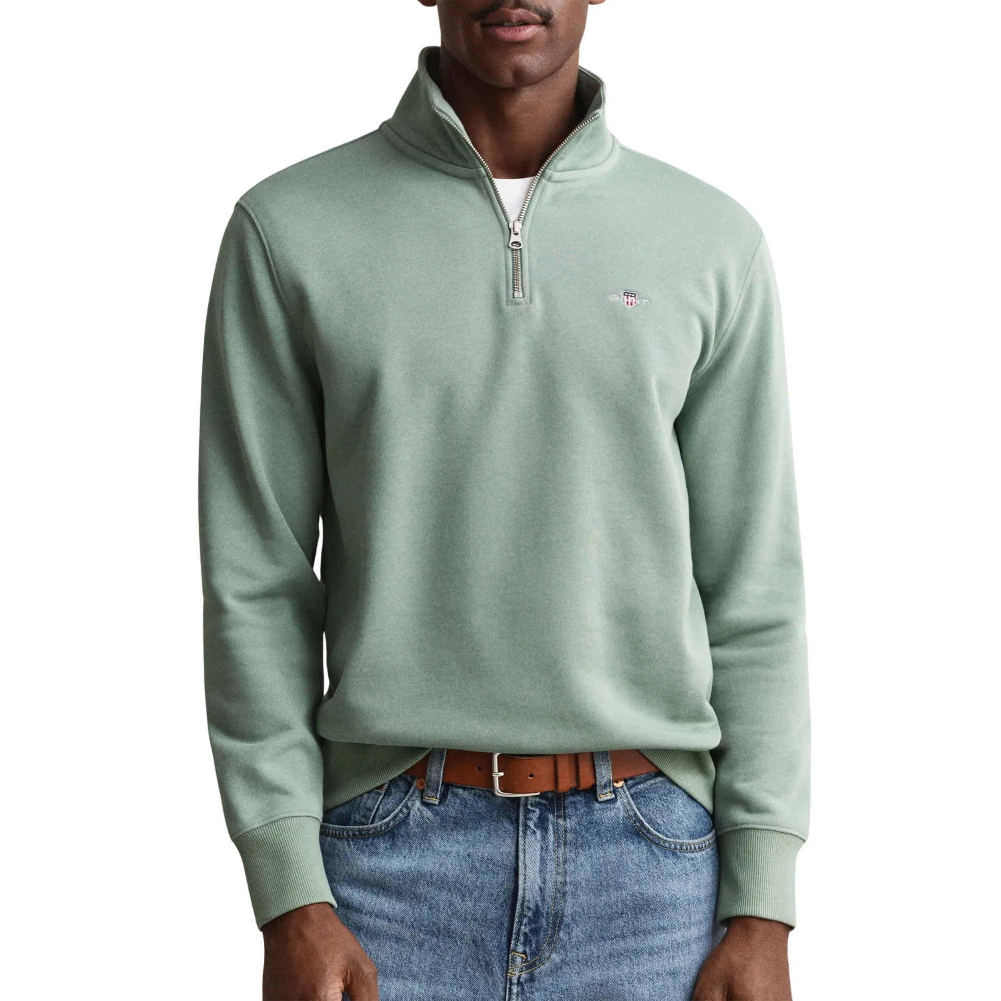 Gant Shield Half Zip Sweater Men