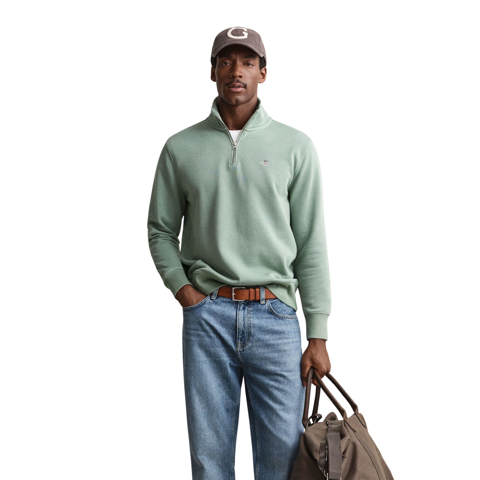 Gant Shield Half Zip Pullover Herren