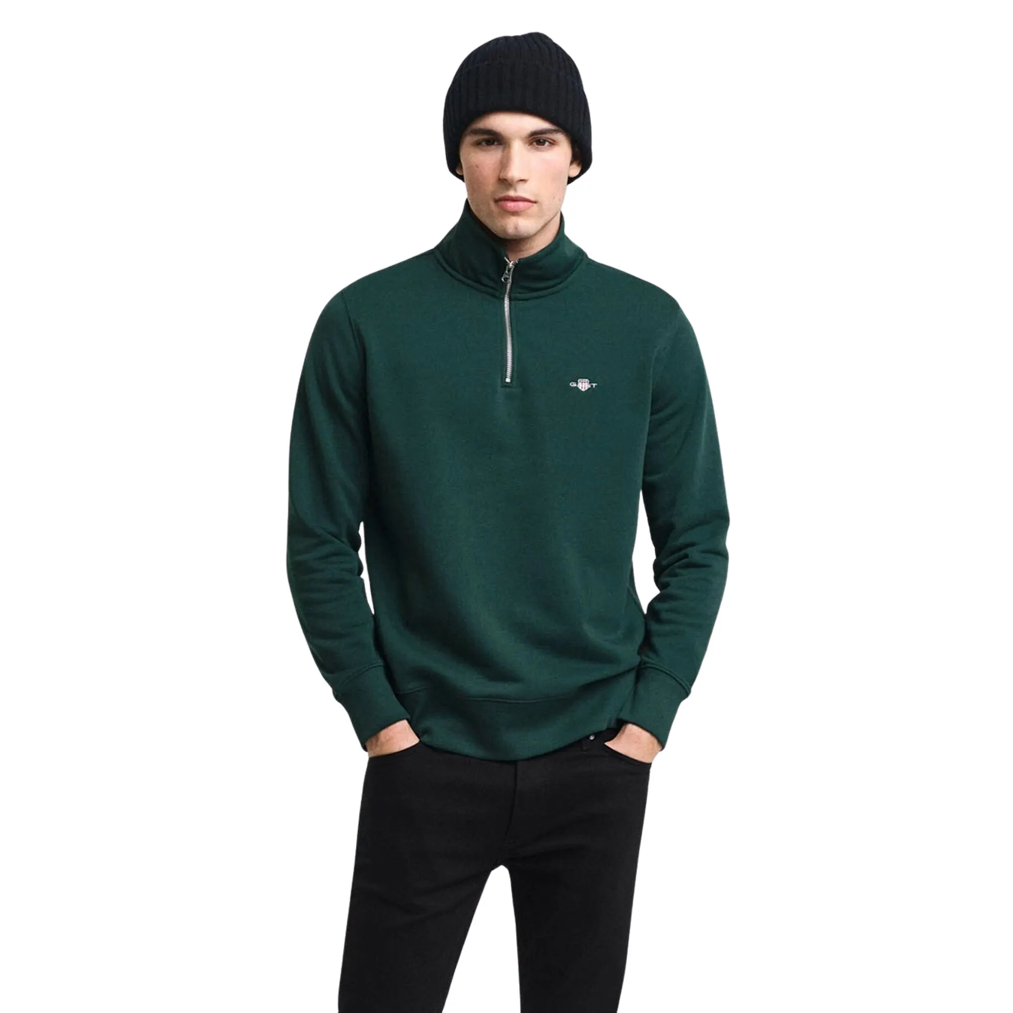 Gant Shield Half Zip Sweater Heren
