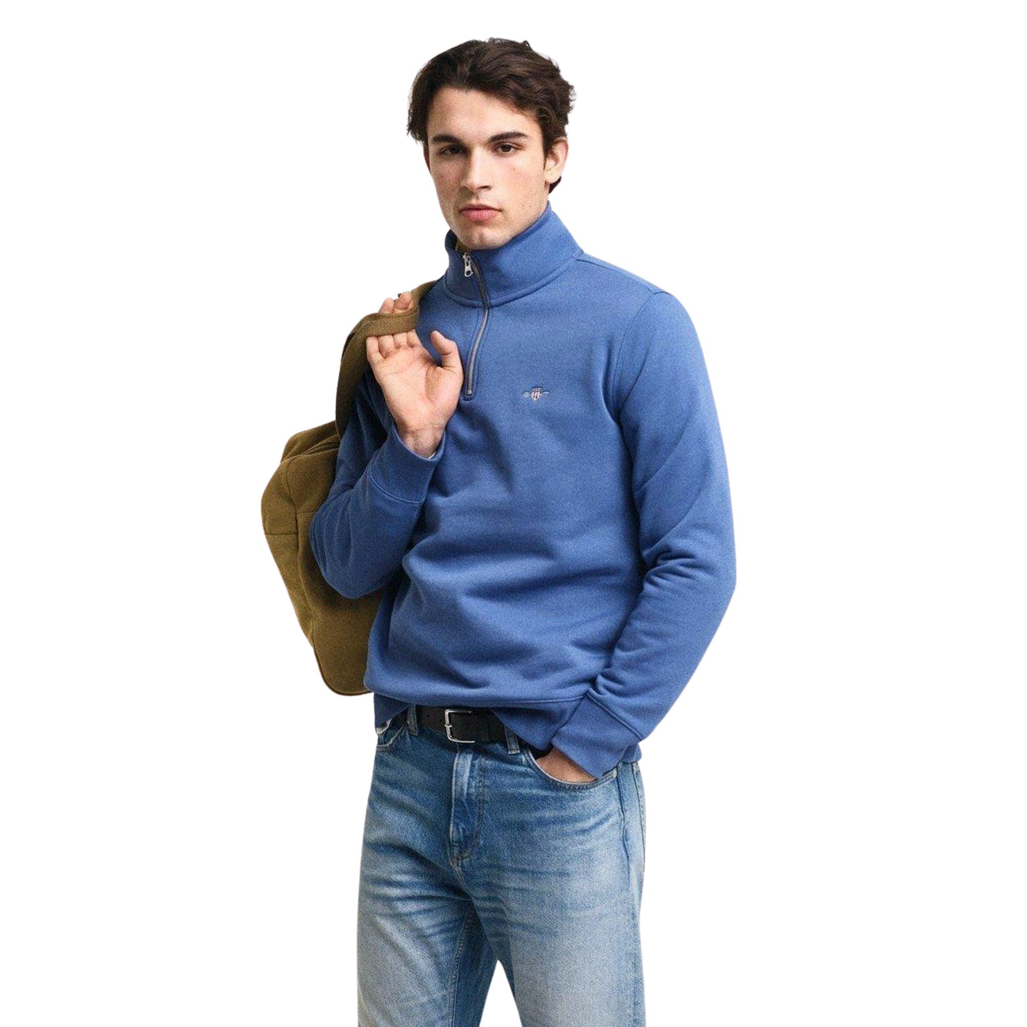 Gant Shield Half Zip Sweater Heren