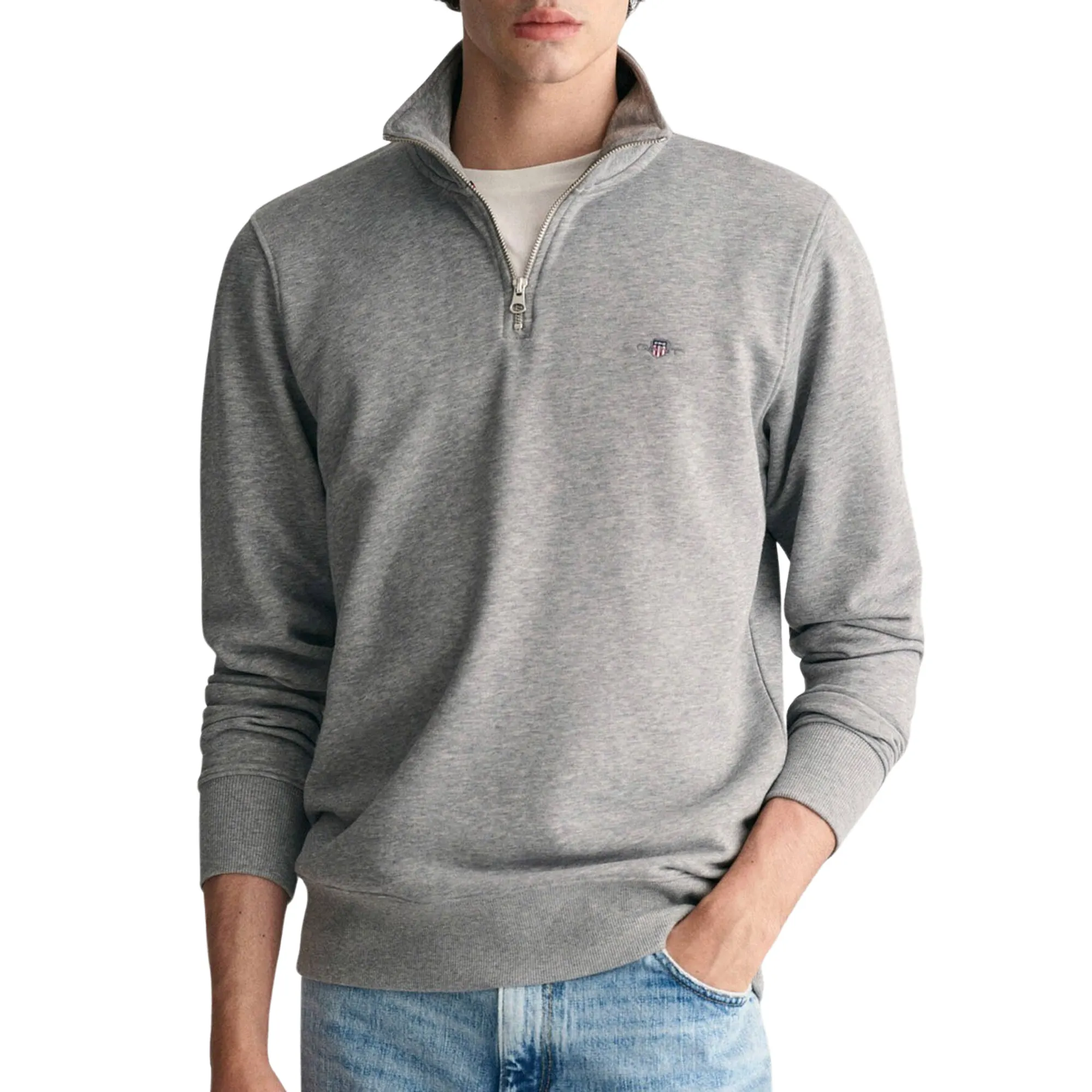 Gant Shield Half Zip Sweater Heren