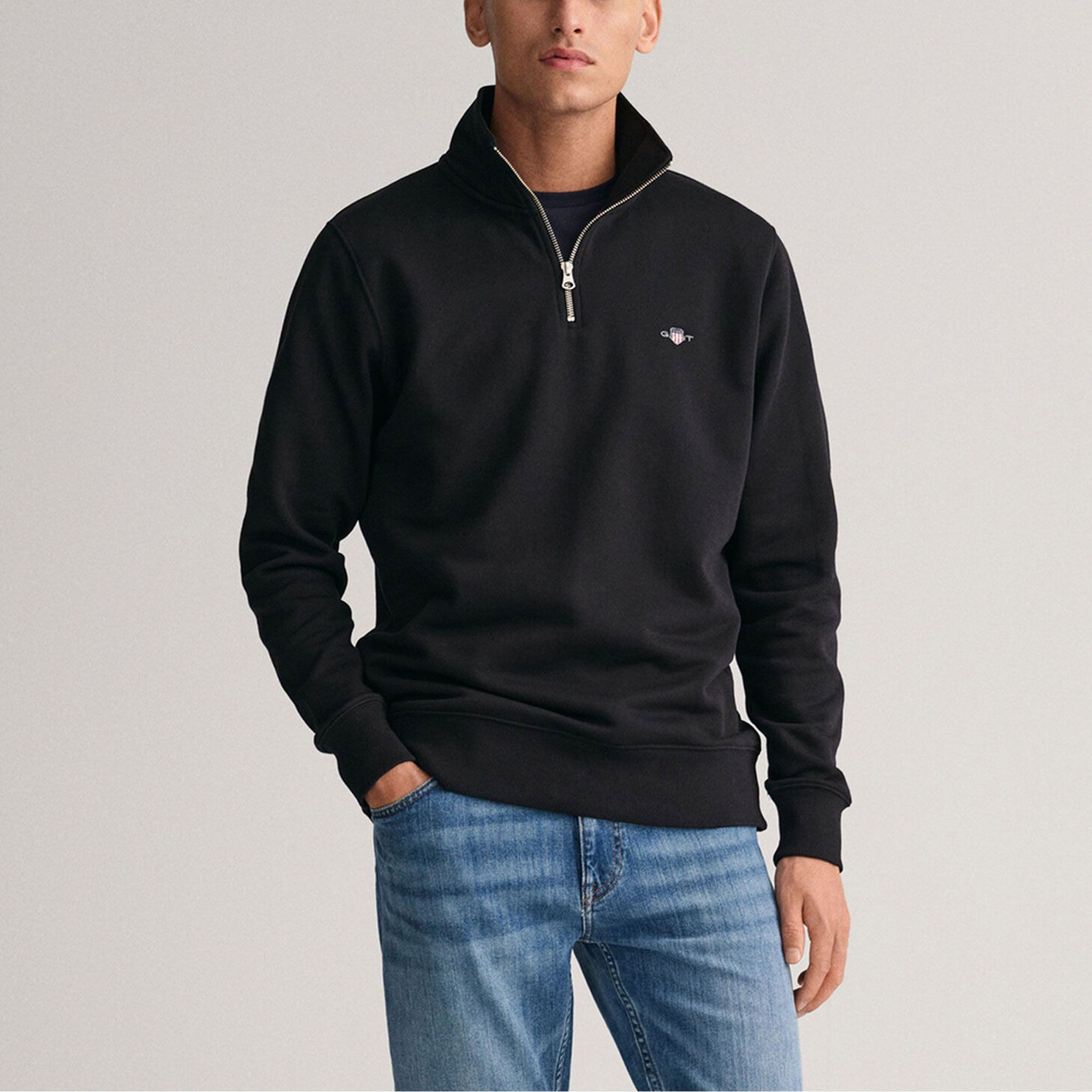 Gant Shield Half Zip Sweater Heren