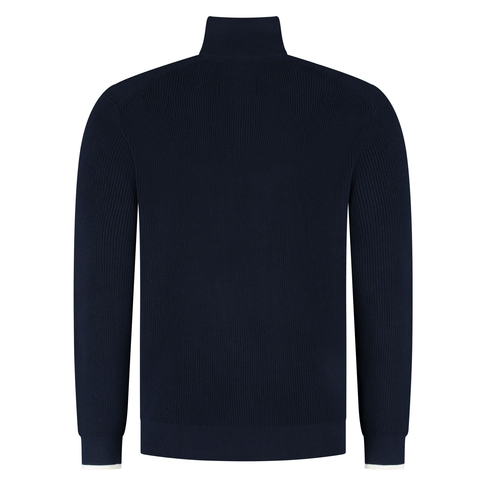 Gant Ribbed Cotton Half Zip Heren