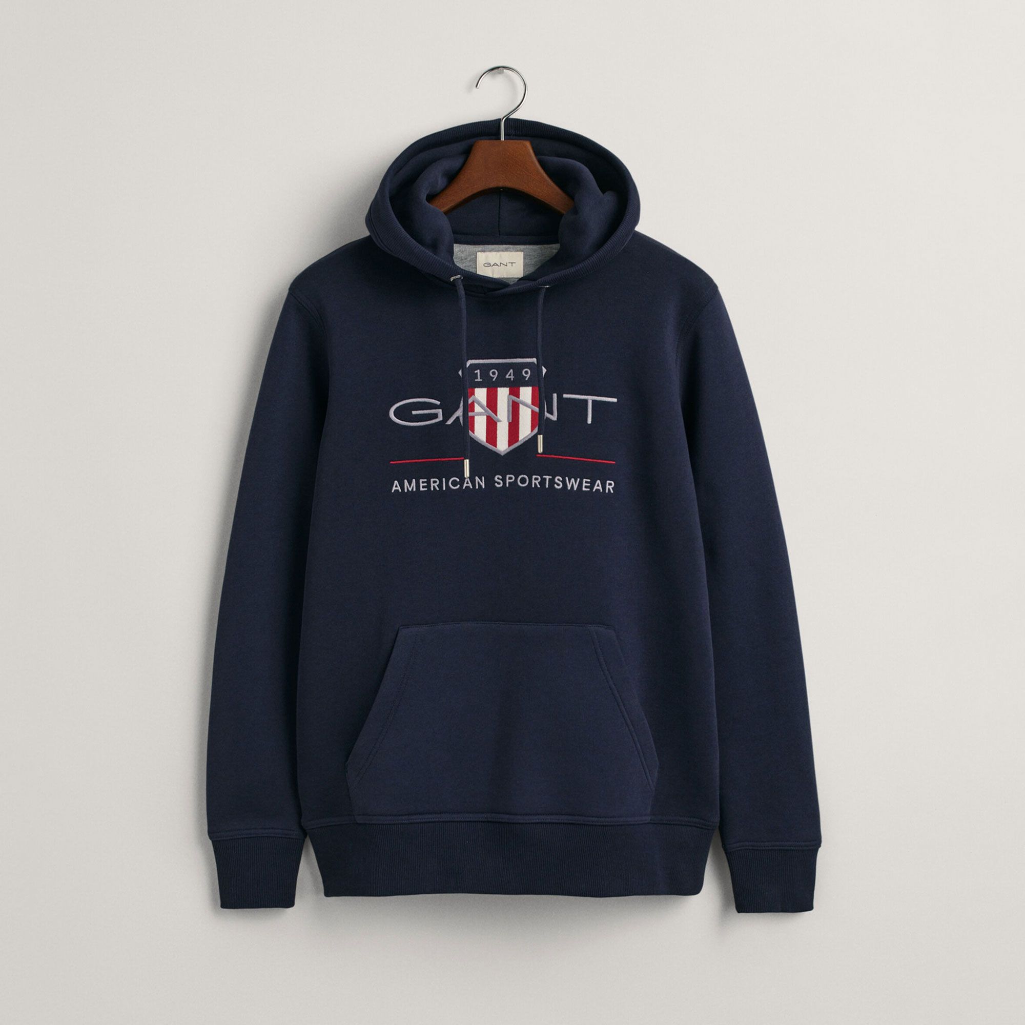 Felpa Con Cappuccio GANT Reg Archive Shield - Uomo, Alta Percentuale Di Cotone, Logo Ricamato, Stile Casual Chic - 3