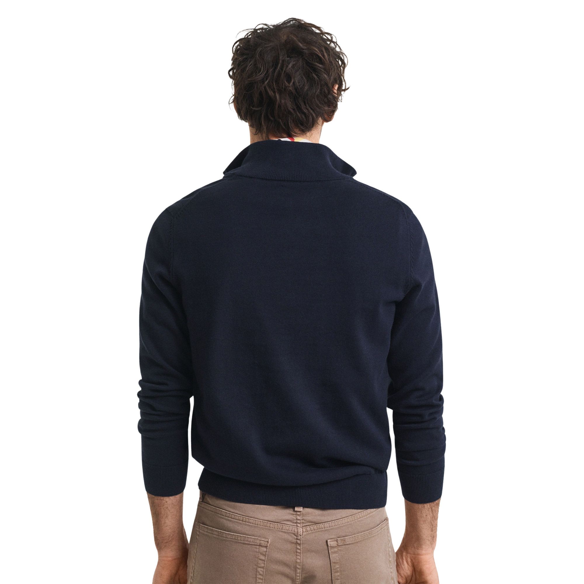Gant Classic Sweat zippé demi-fermeture Homme