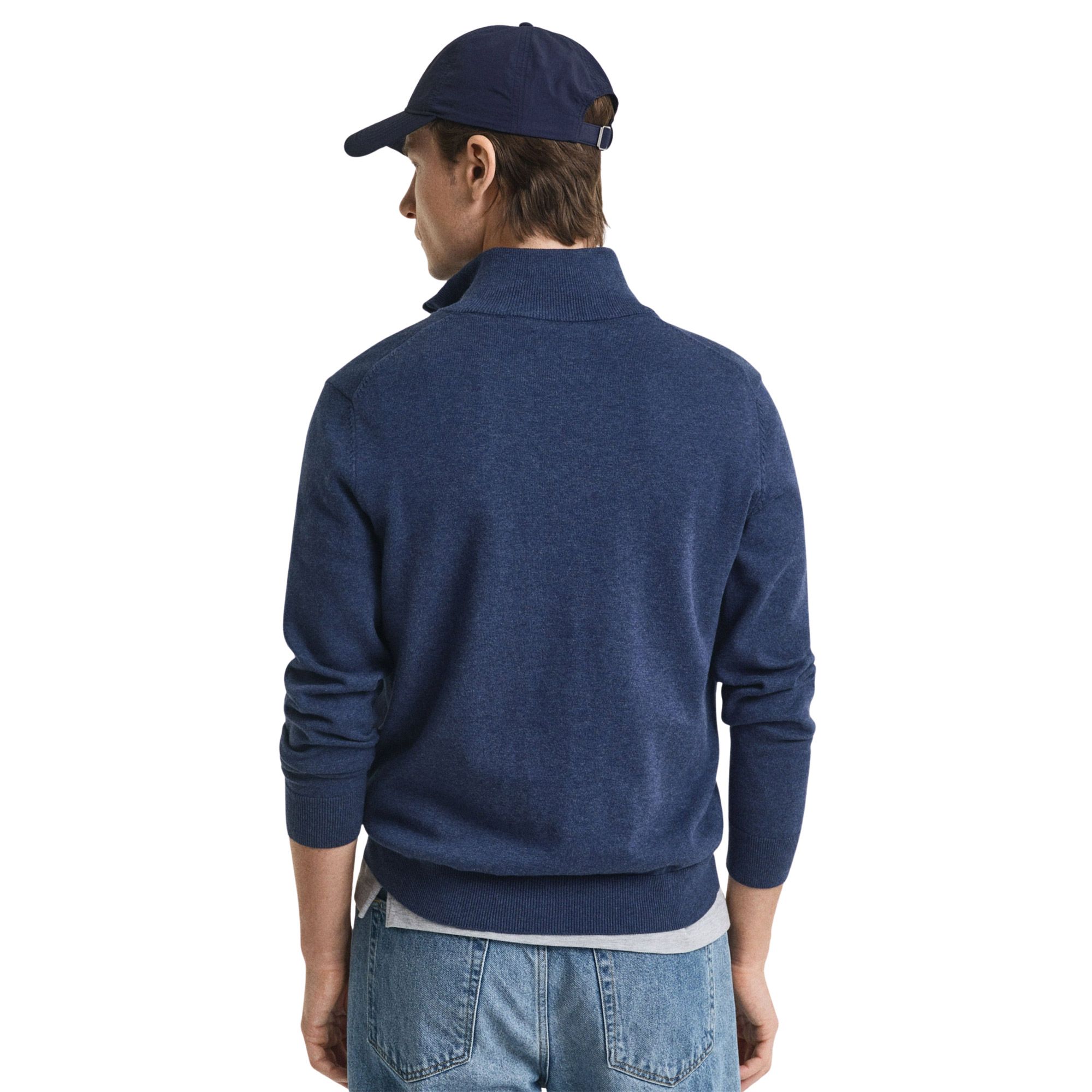Gant Classic Sweat zippé demi-fermeture Homme