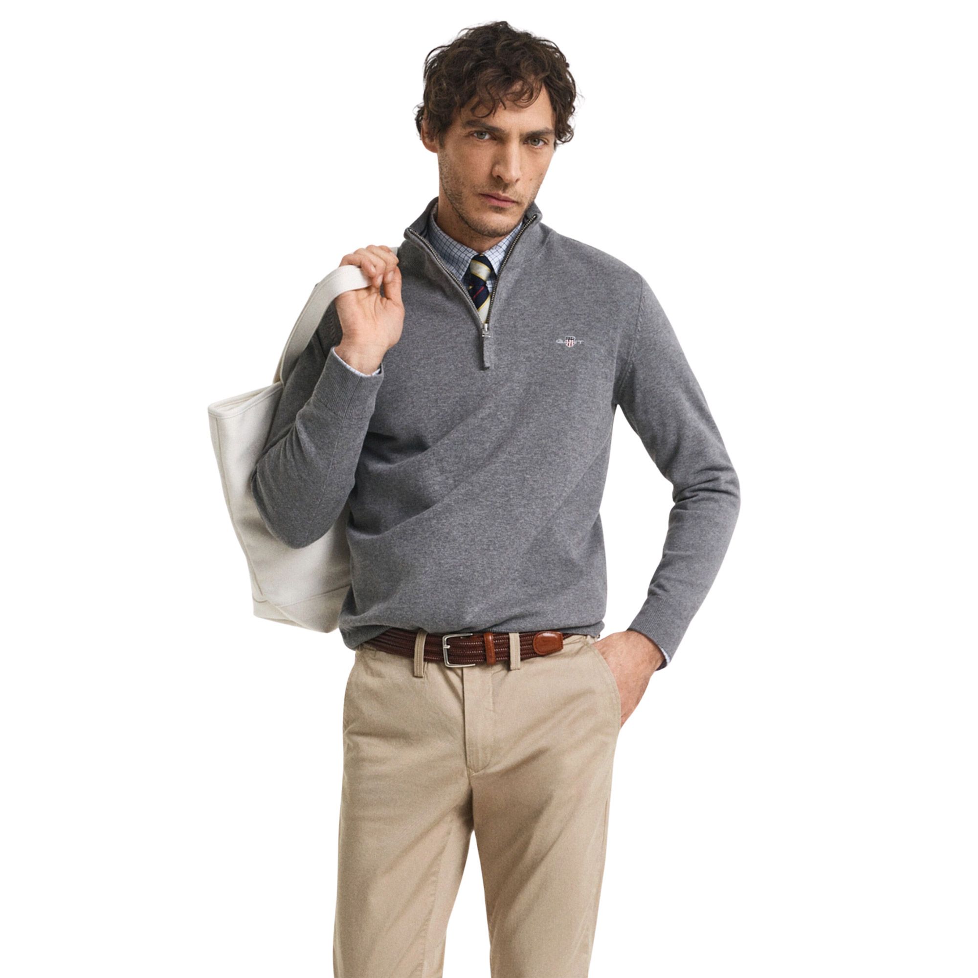 Gant Classic Half Zip Sweater Heren
