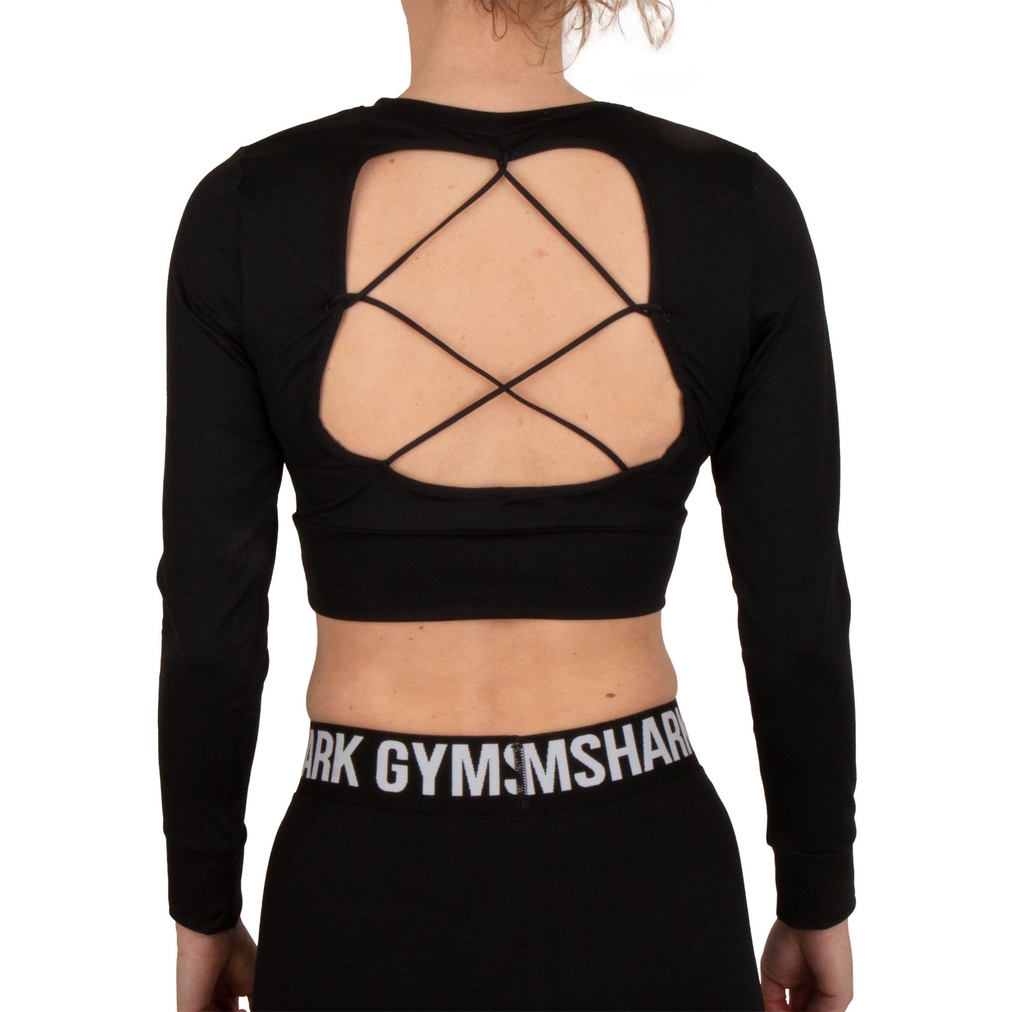 Gymshark Pause Strappy Back Crop Longsleeve Shirt Dames