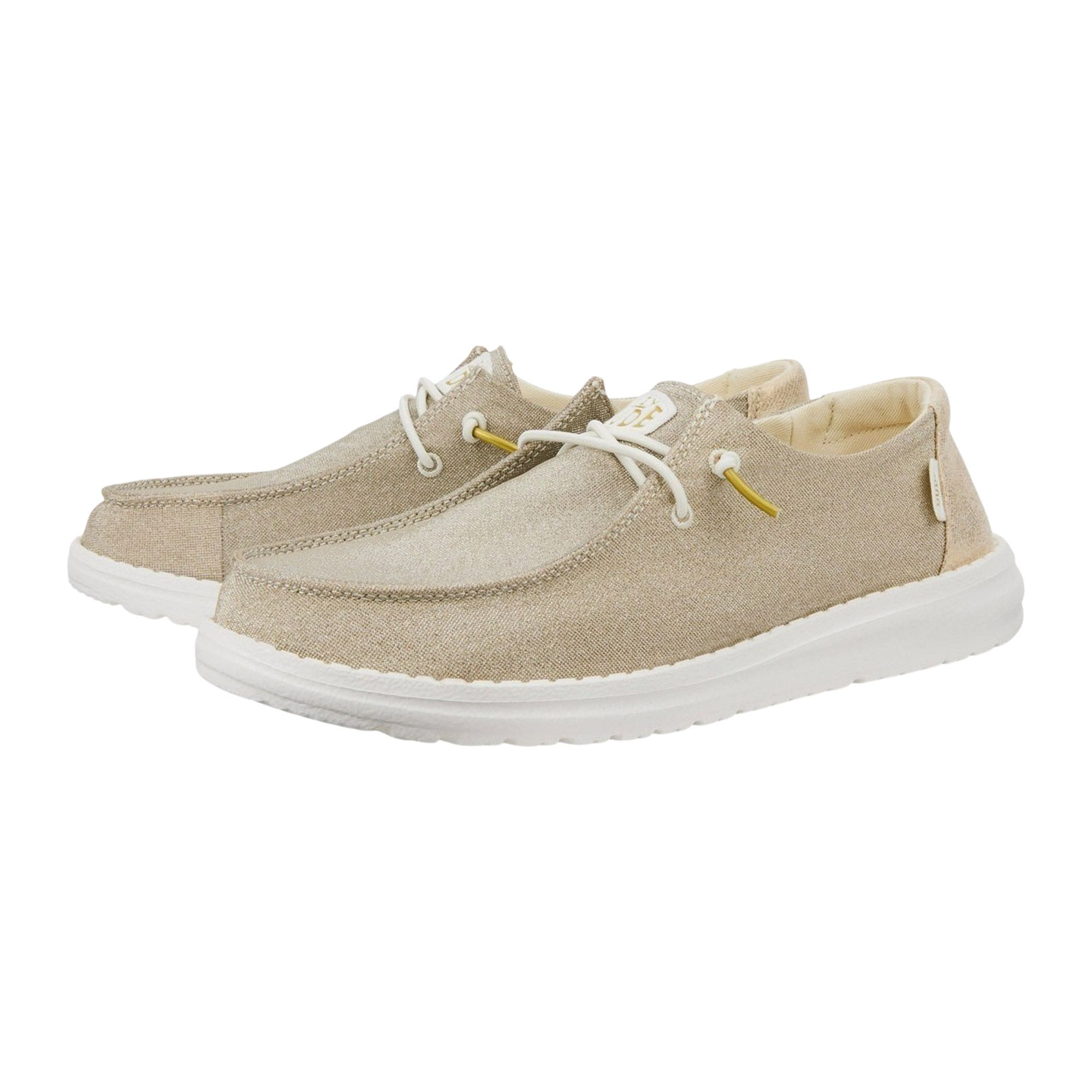 HEYDUDE Wendy Metallic Sparkle Slip-On Sneakers Dames