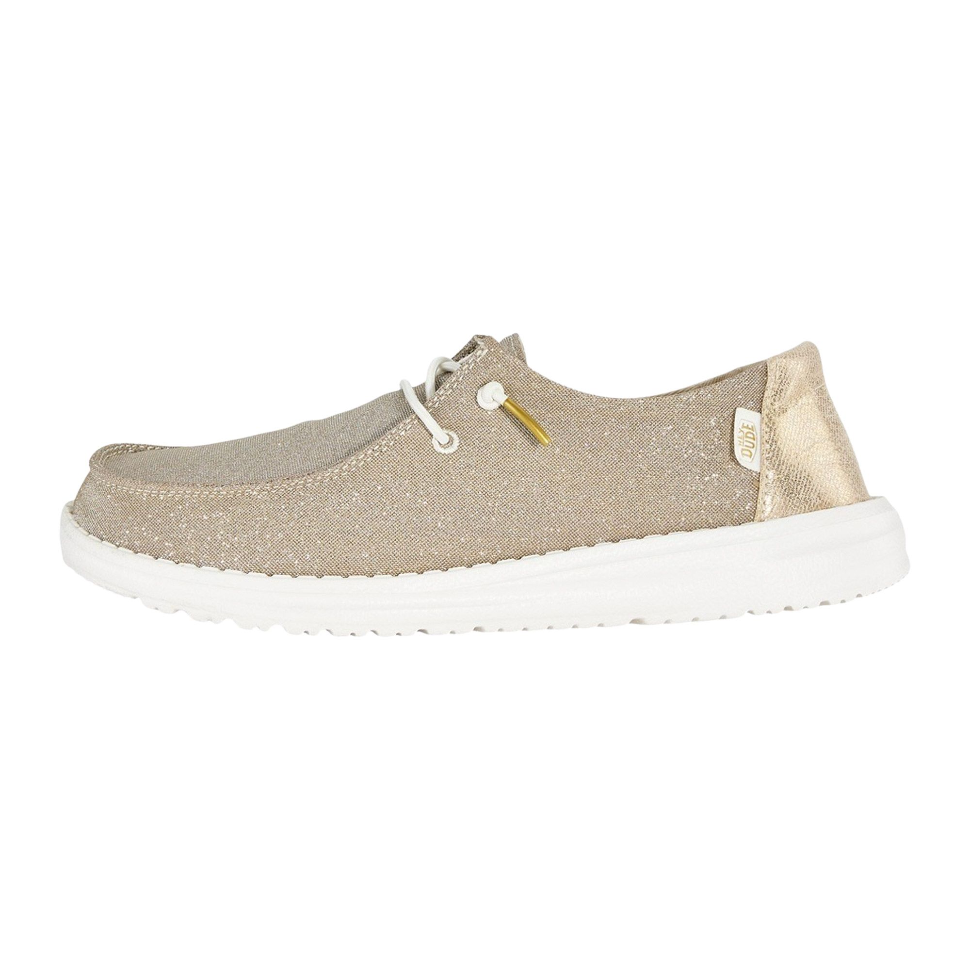 HEYDUDE Wendy Metallic Sparkle Slip-On Sneakers Dames