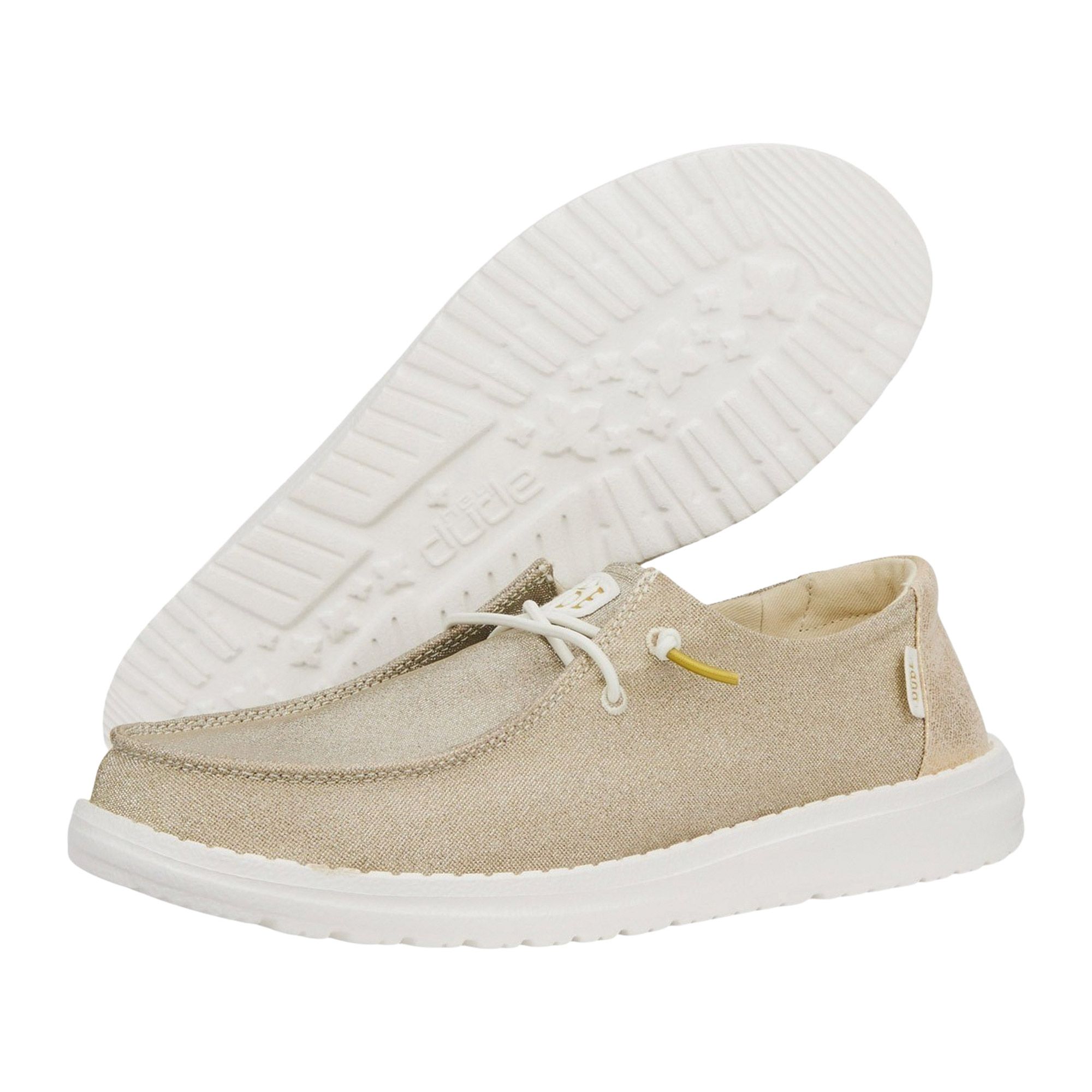 HEYDUDE Wendy Metallic Sparkle Slip-On Sneakers Dames