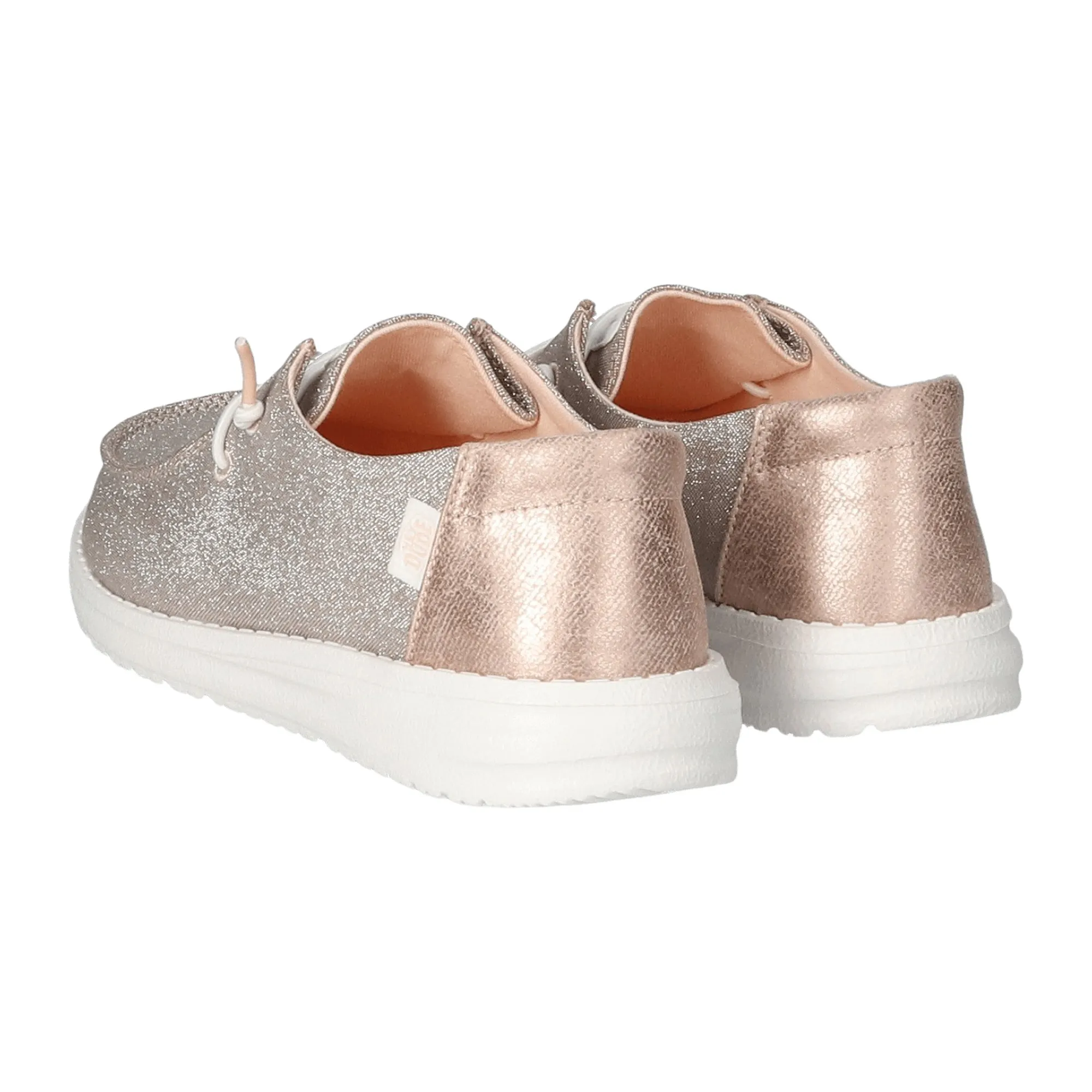 HEYDUDE Wendy Metallic Sparkle Slip-On Sneakers Dames