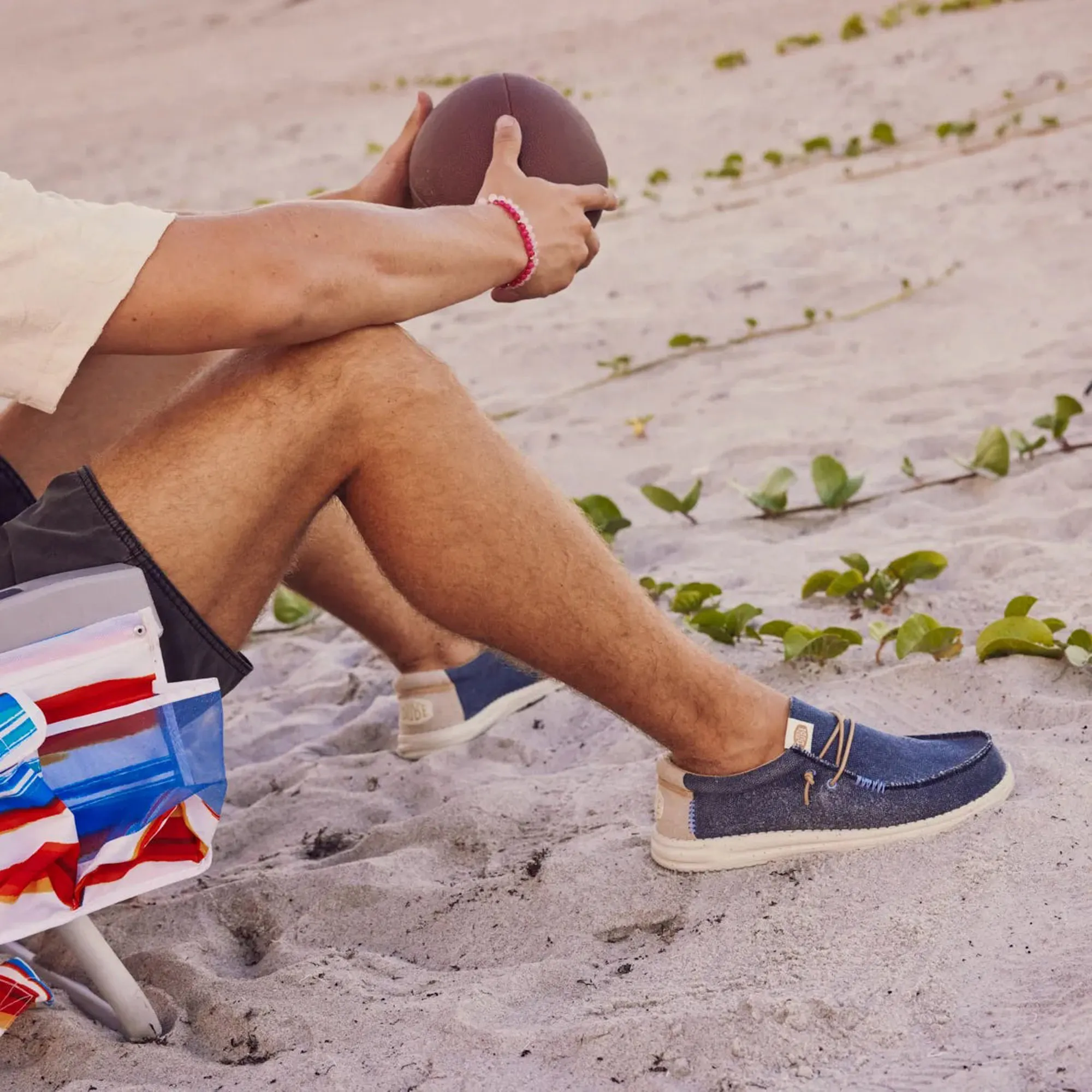 HEYDUDE Wally Coastline Jute Slip-On Sneakers Heren