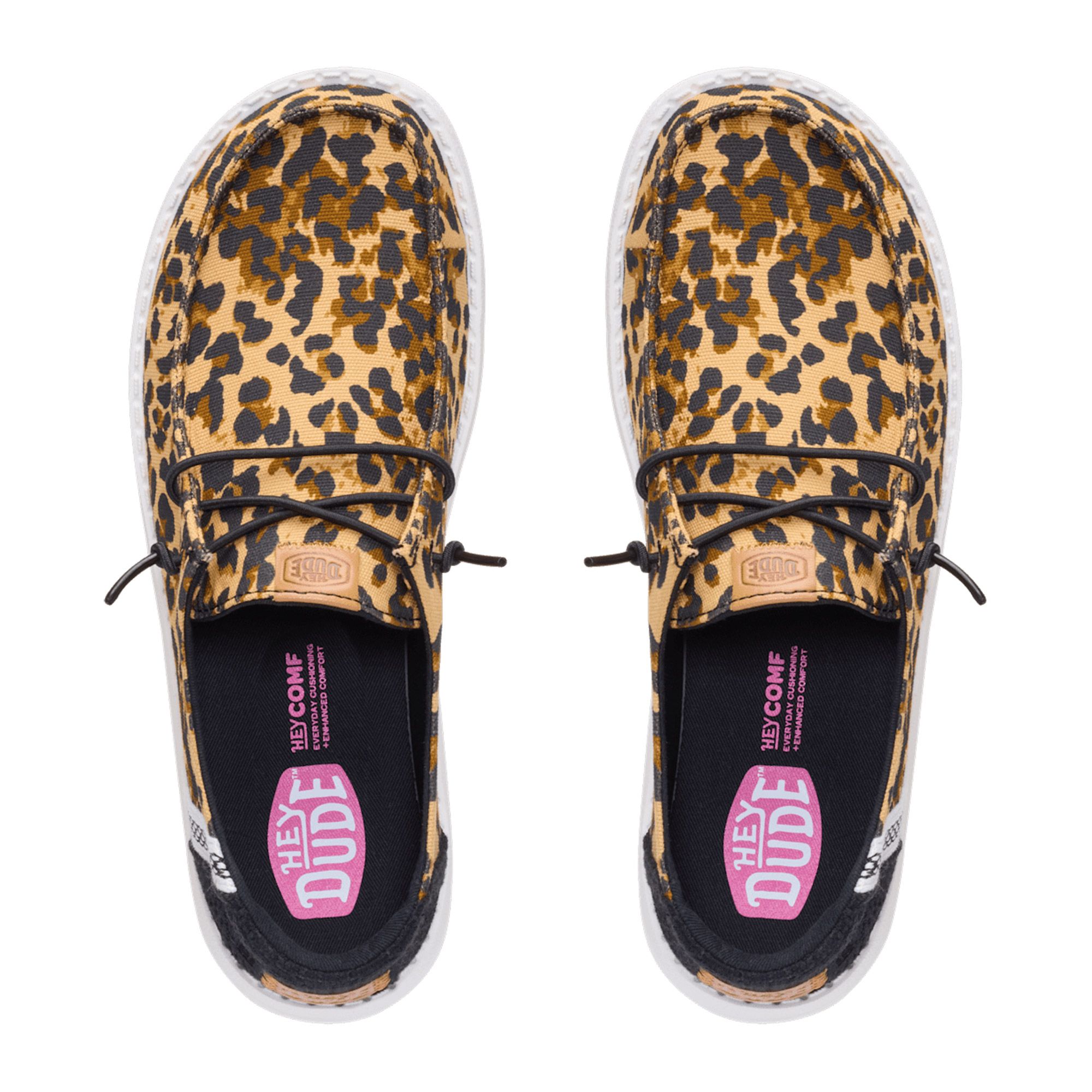 HEYDUDE Wendy Wildcat Leopard Slip-On Sneakers Dames