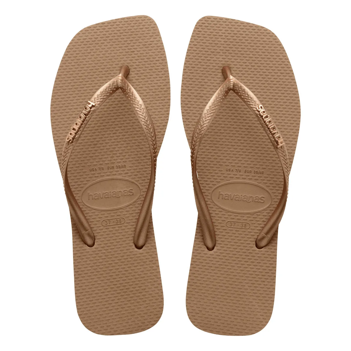 Tongs Havaianas Square Logo Metallic Femmes