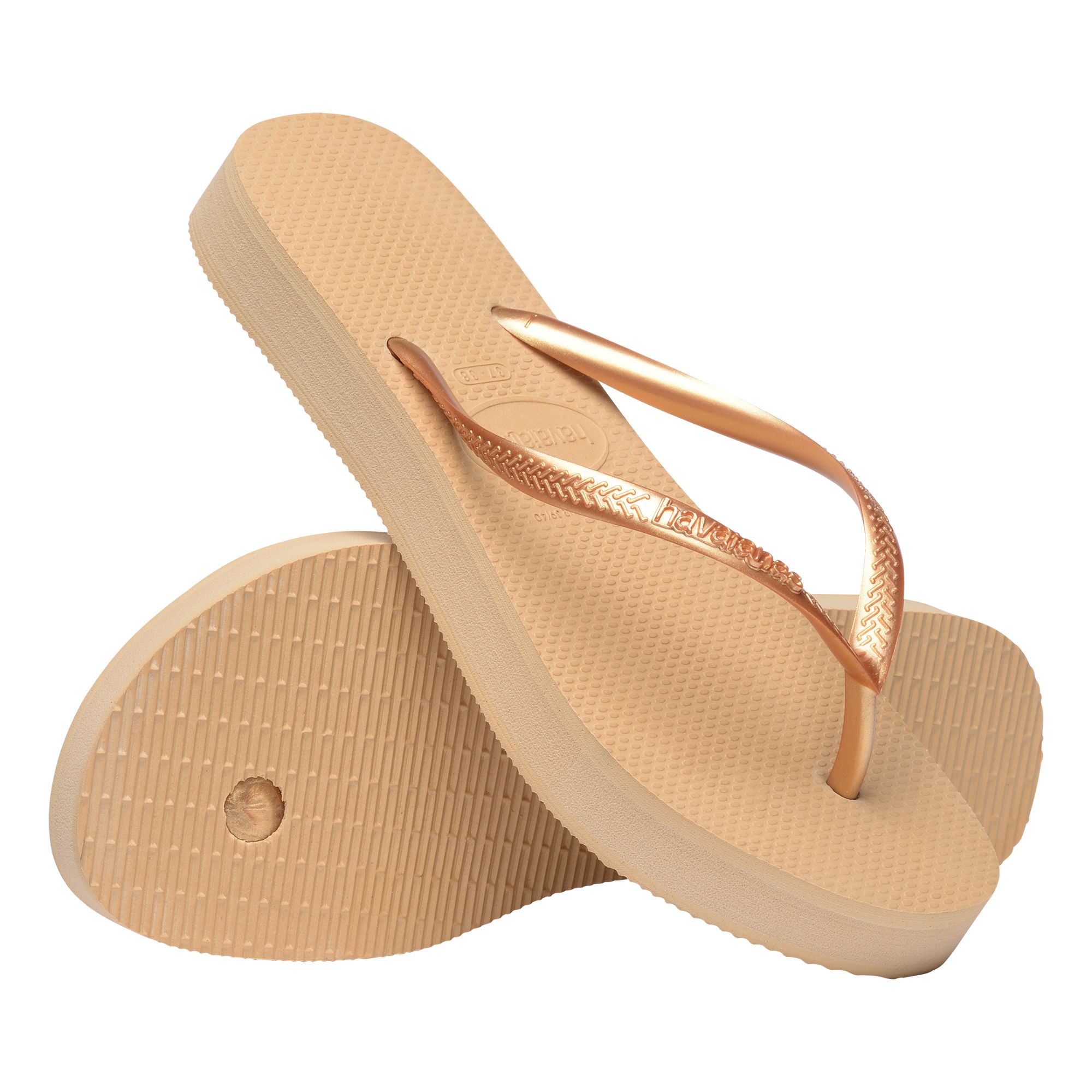Havaianas Brasil Logo white teenslipper | - Dé online slipperwinkel