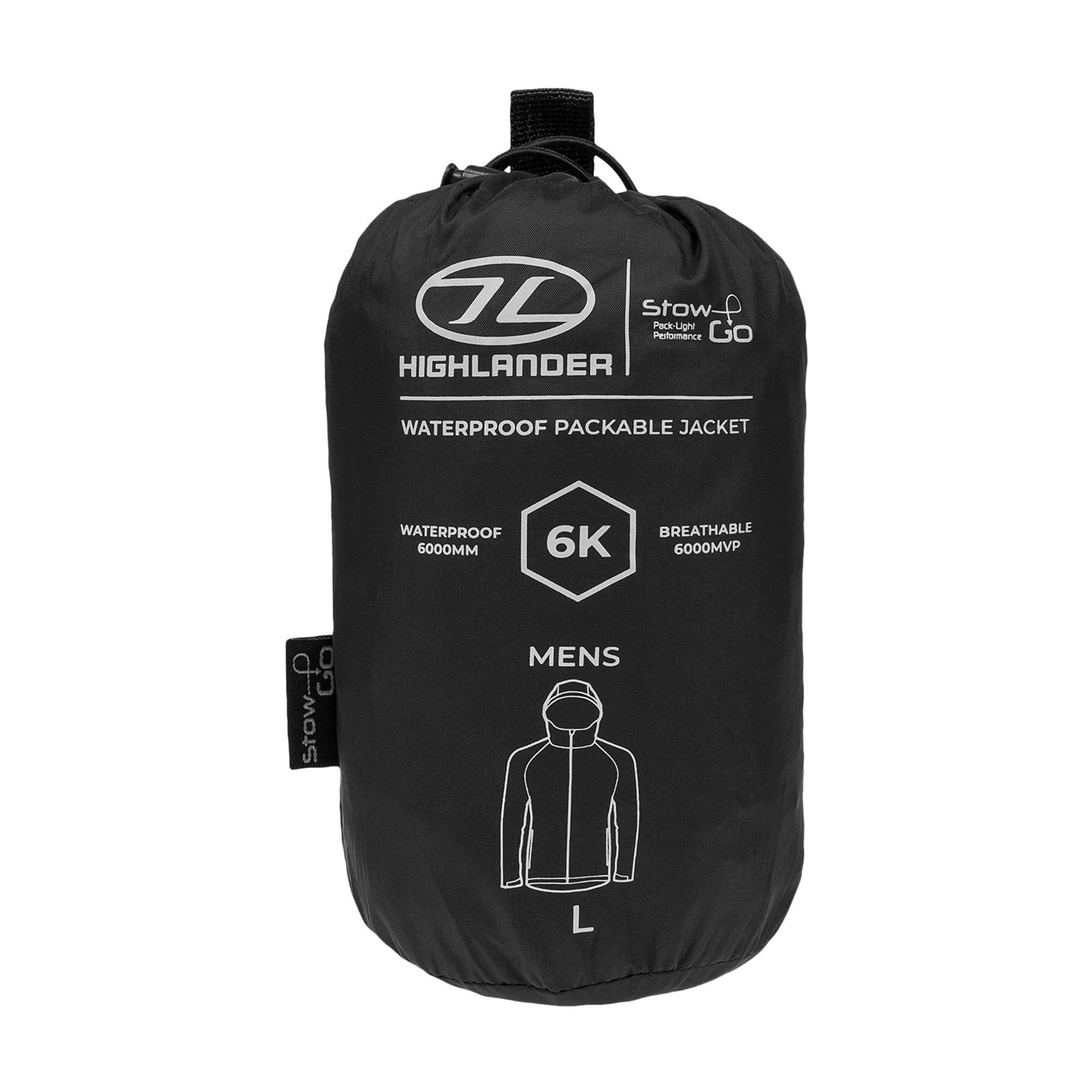 Highlander Stow & Go Packaway Regenjas Heren