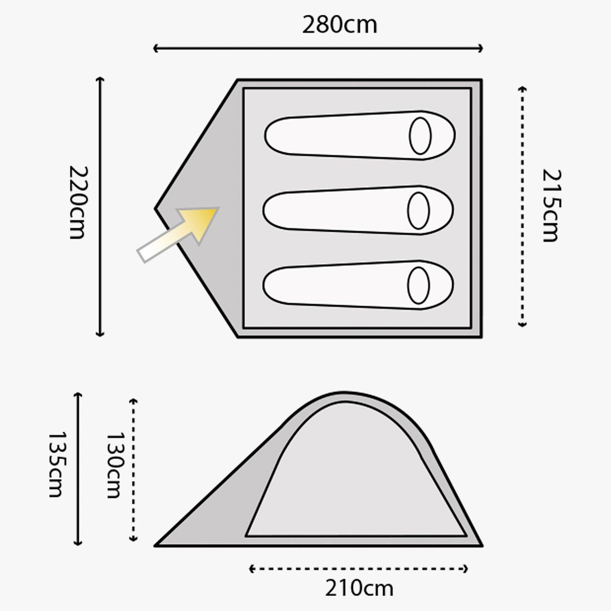 Highlander Birch 3 Tent