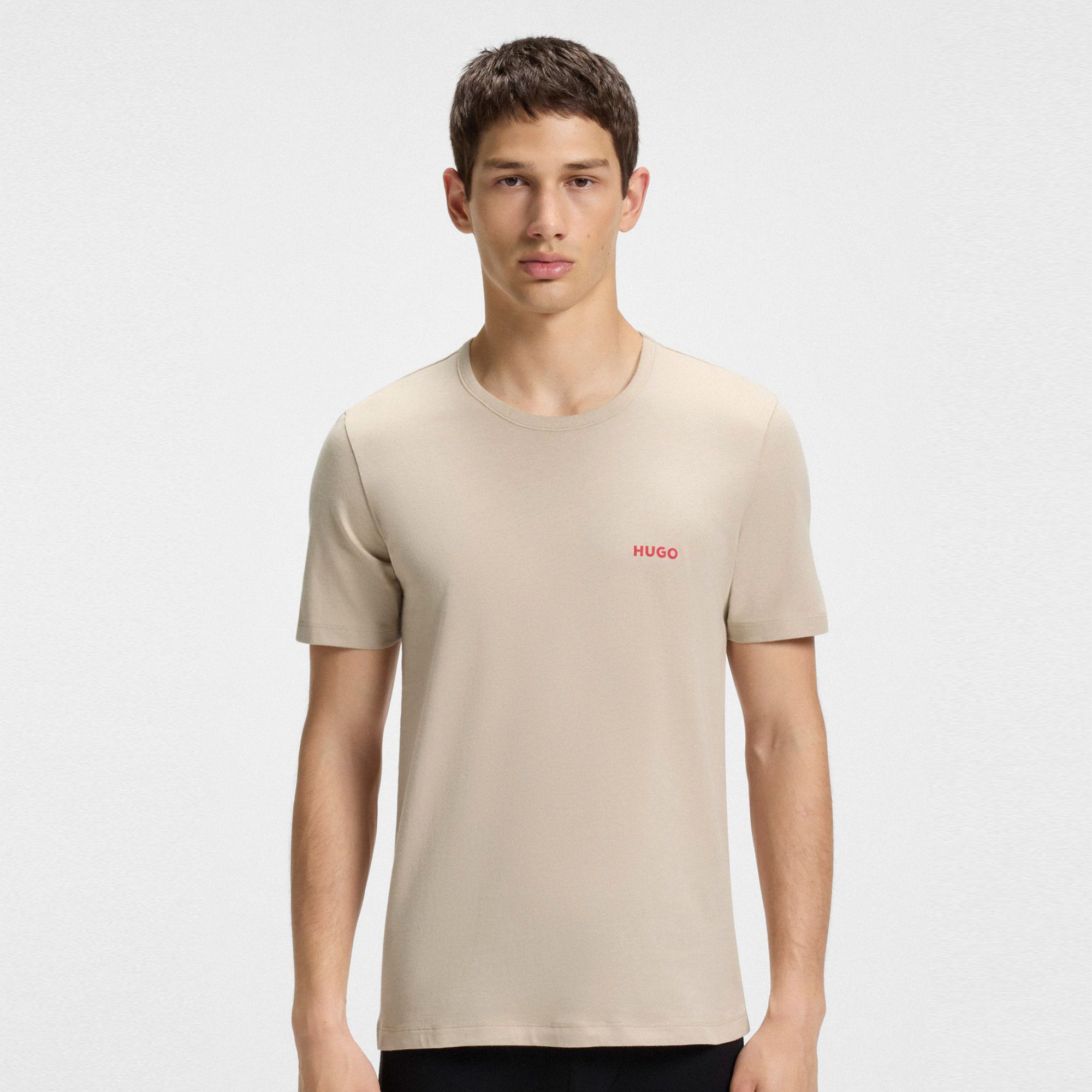 Hugo Cotton Jersey Crew Shirt Heren (3-pack)