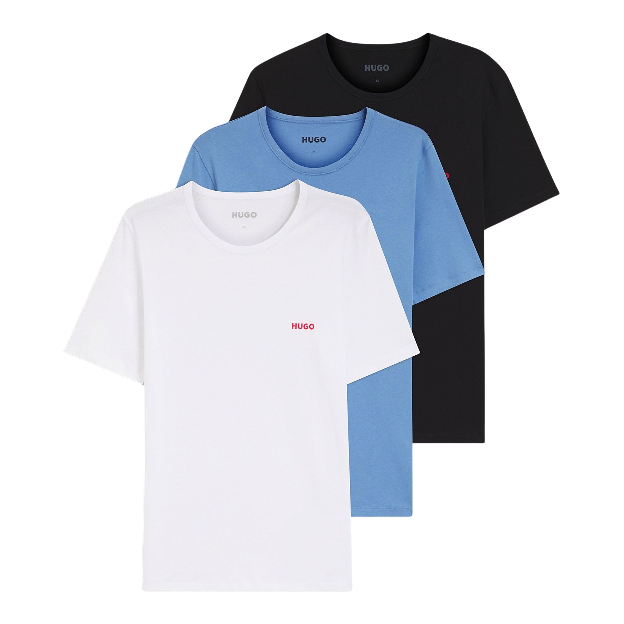 Hugo Cotton Jersey Crew Shirt Heren (3-pack)