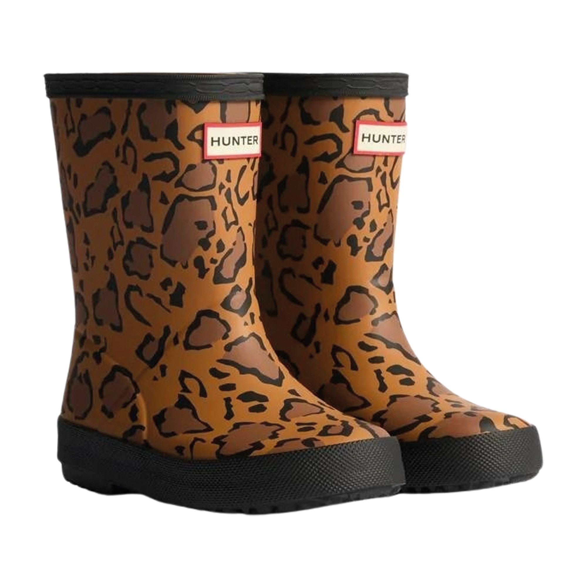 Hunter First Leopard Print Regenlaarzen Junior