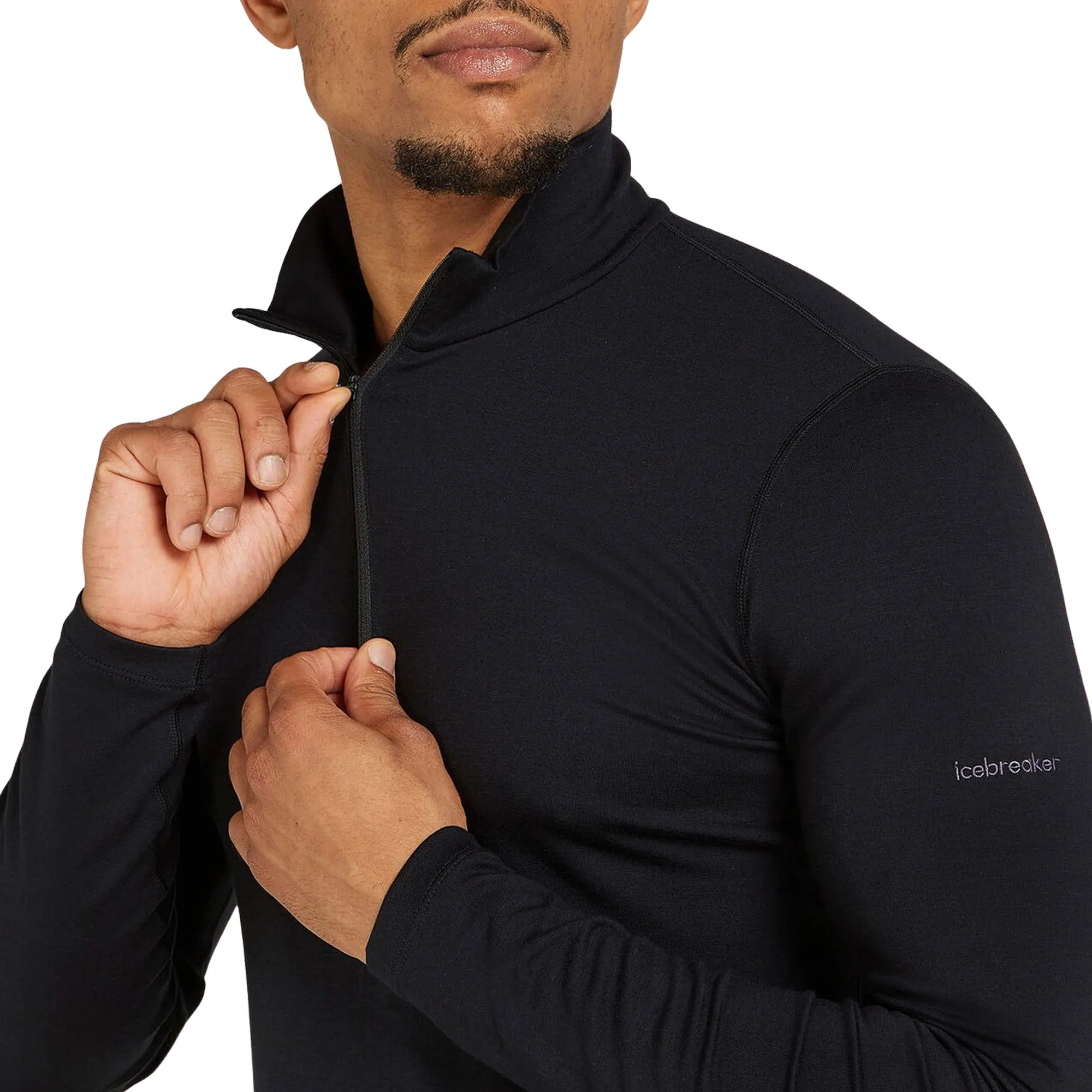 Icebreaker Core Heavyweight Half Zip LS Thermoshirt Heren